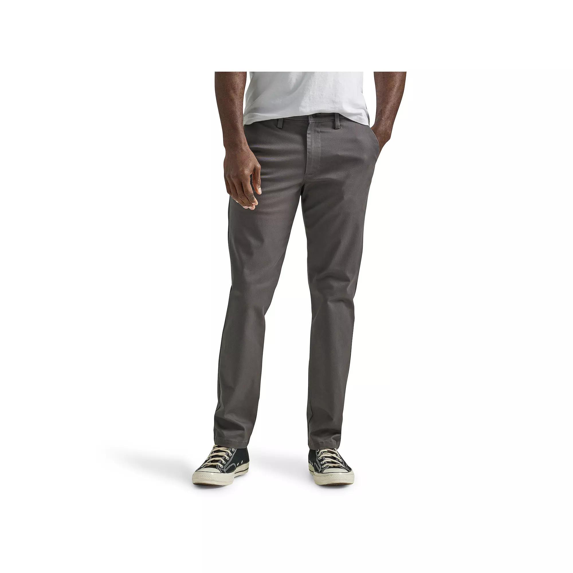 Men's Lee® Legendary Slim-Fit Straight Pants, Size: 36X34, Grey Product Image