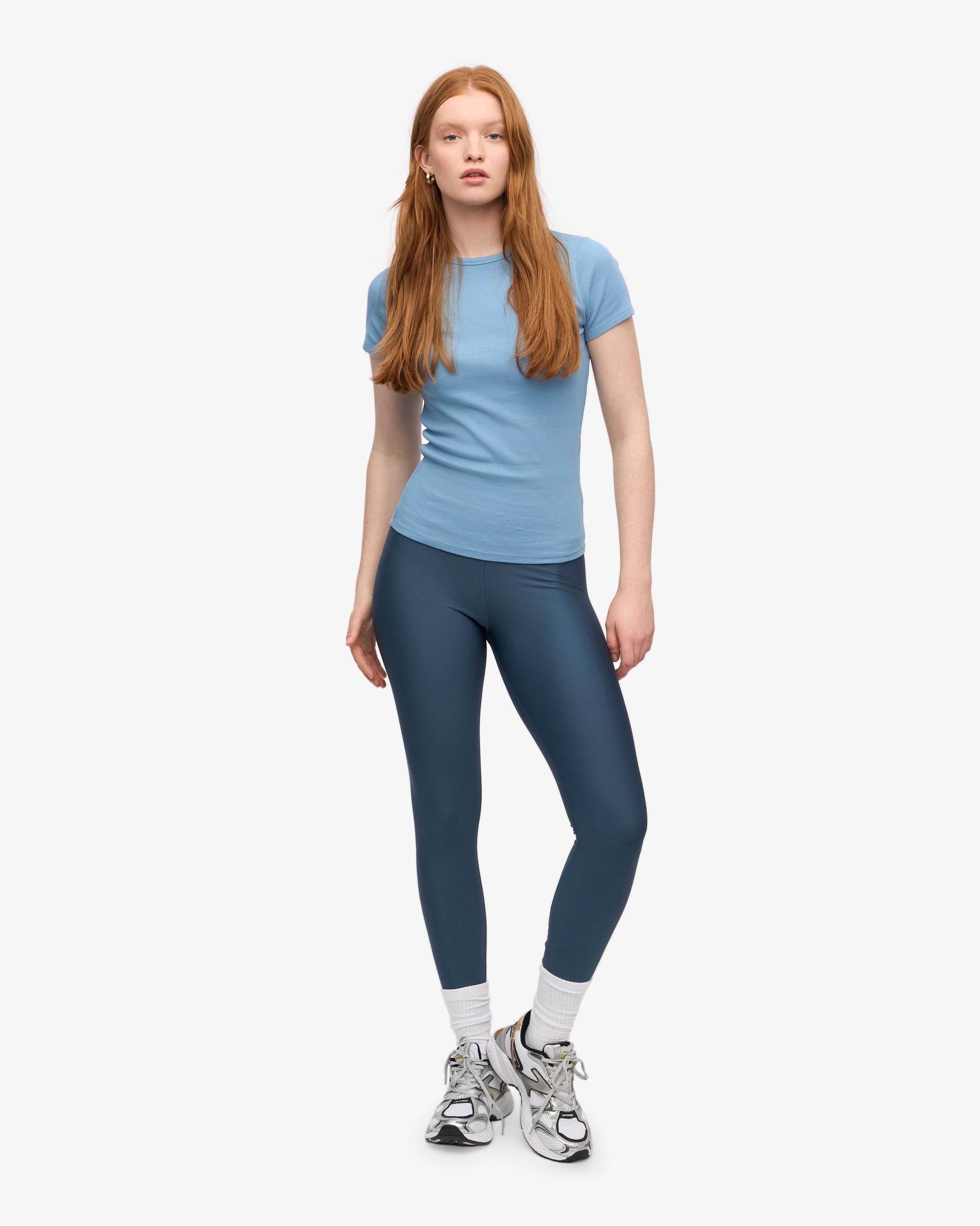 Organic Rib T-Shirt - Seaside Blue Product Image