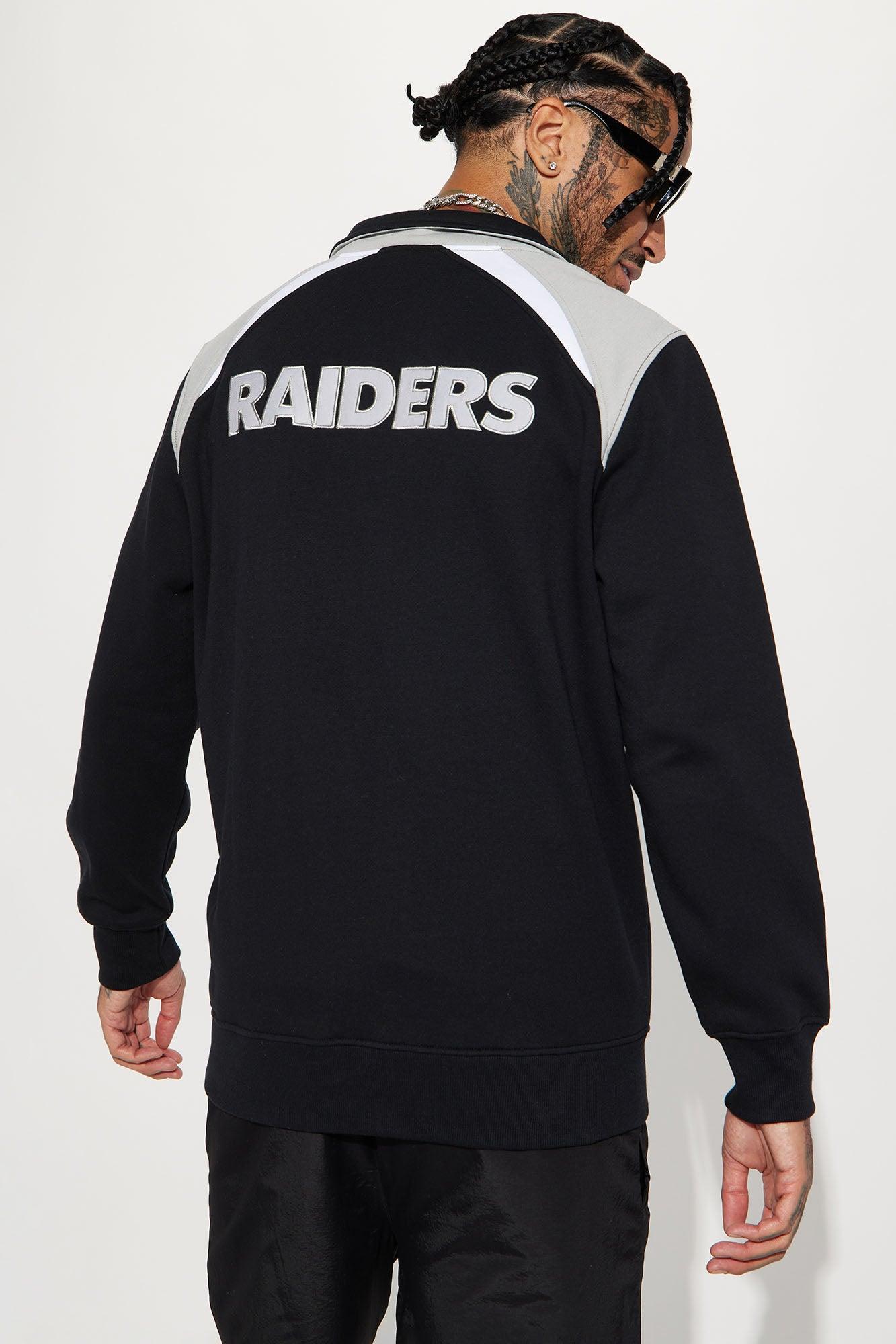 Raiders Quarter Zip Sweatshirt - Black Product Image