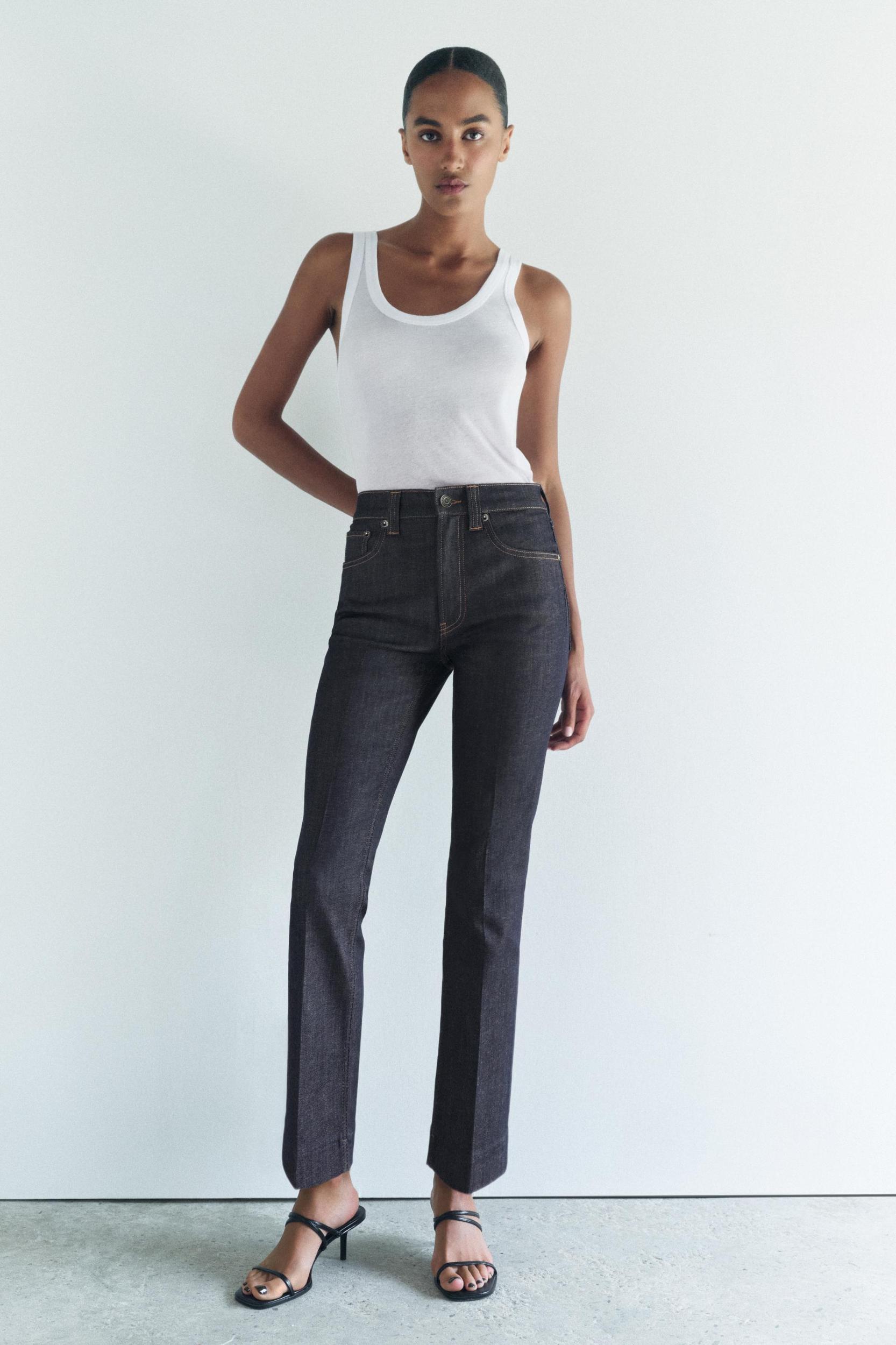 ZW COLLECTION HIGH RISE BOOTCUT CROPPED JEANS Product Image