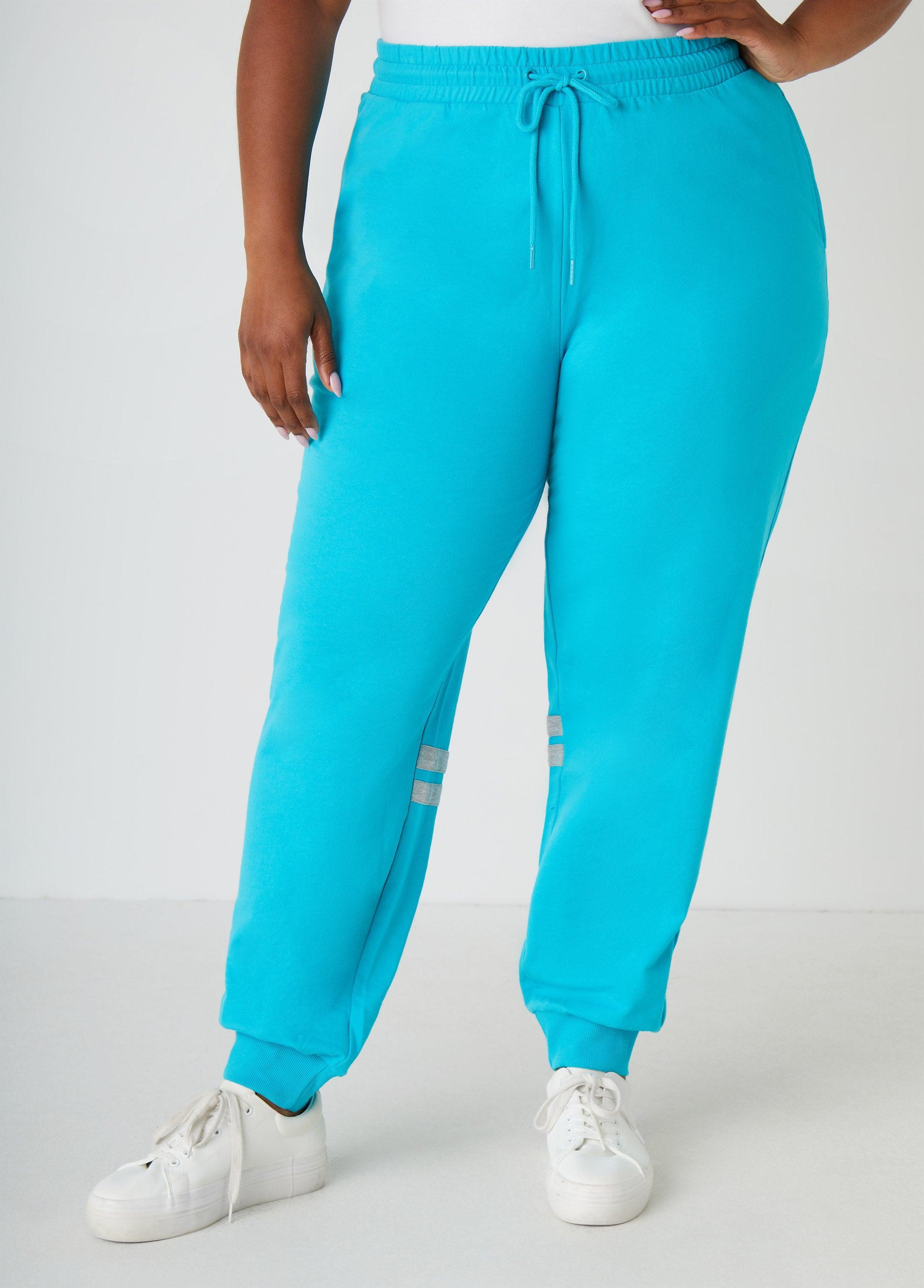 Plus Size Striped French Terry Joggers Ashley Stewart Product Image