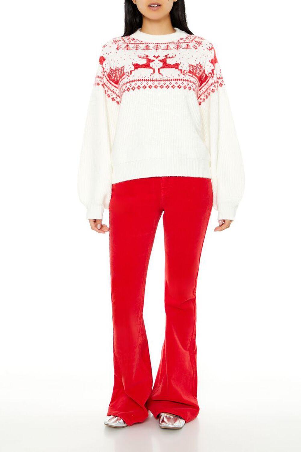 Fair Isle Reindeer Sweater | Forever 21 Product Image