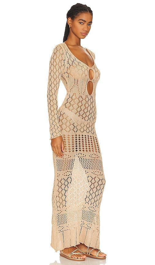 X Revolve Long Sleeve Crochet Maxi Dress SNDYS Product Image