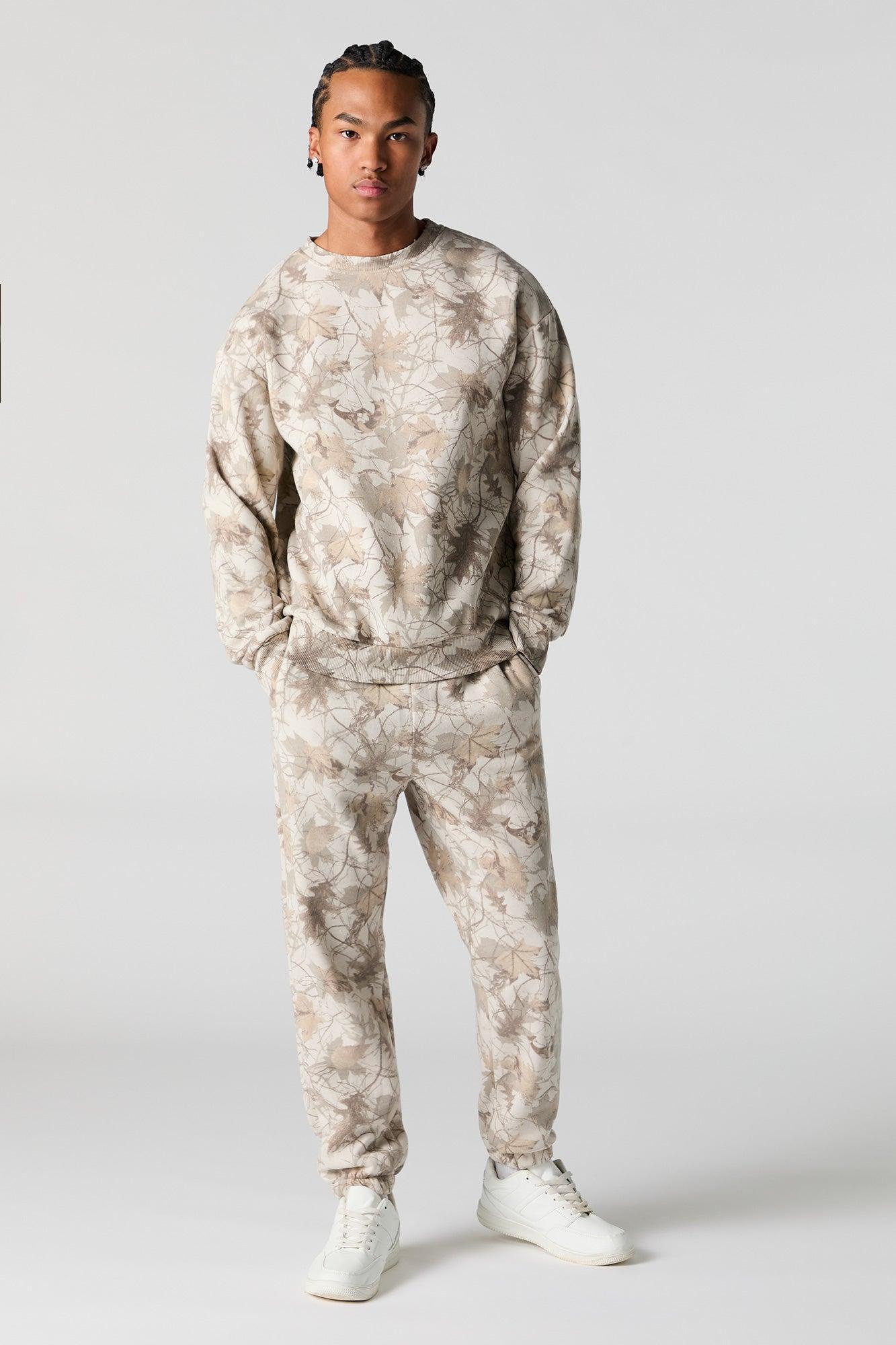 Solid Fleece Drawstring Jogger Male Product Image