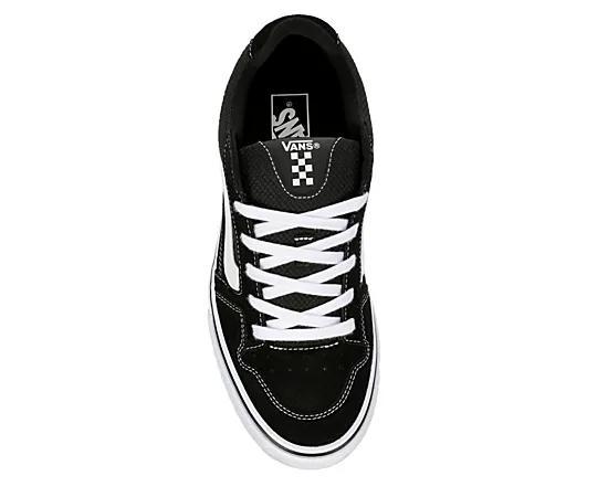 Vans® Caldrone Men's Suede Shoes, Size: 10.5, Black White Product Image