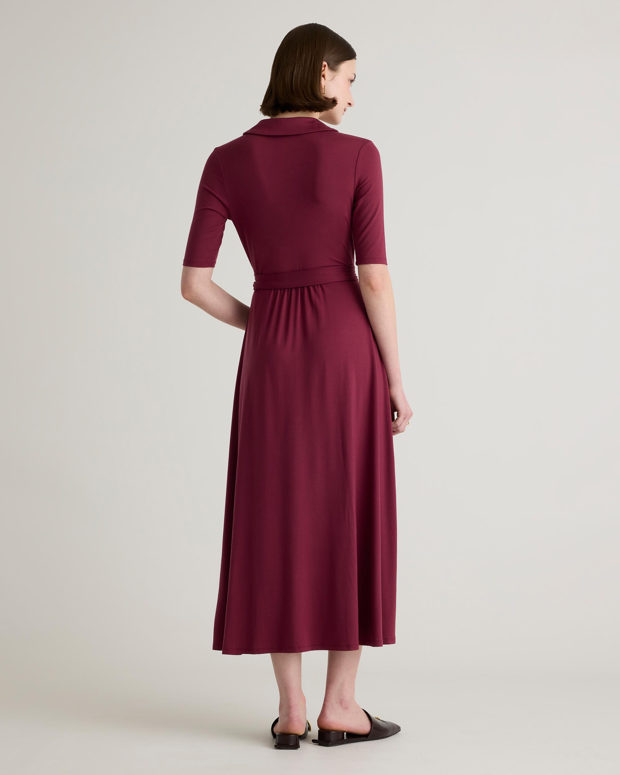 Quince | Women's Tencel Jersey Midi Wrap Dress Product Image