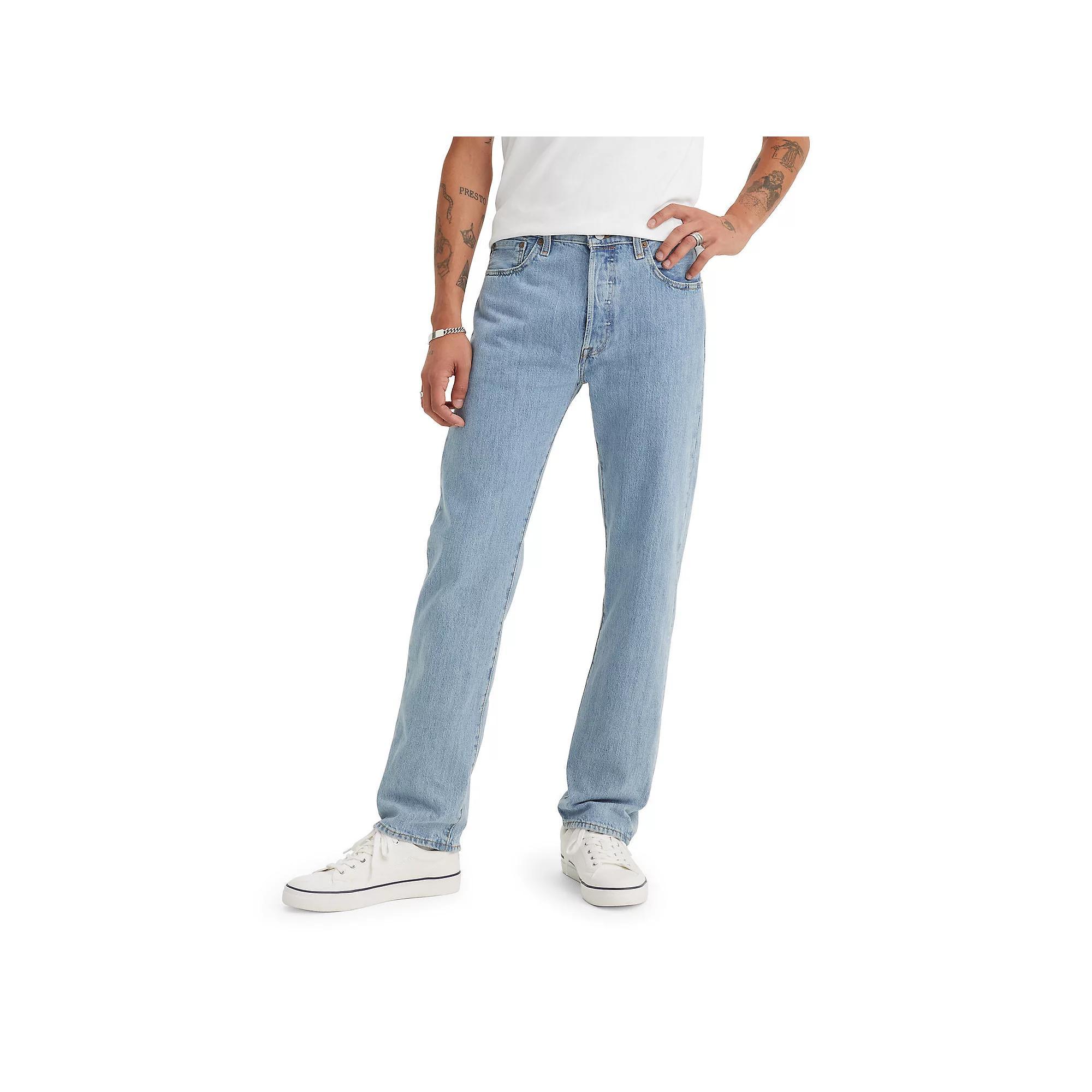 Men's Levi's® 501™ Original Fit Jeans, Size: 31X32, Light Stonewash Product Image
