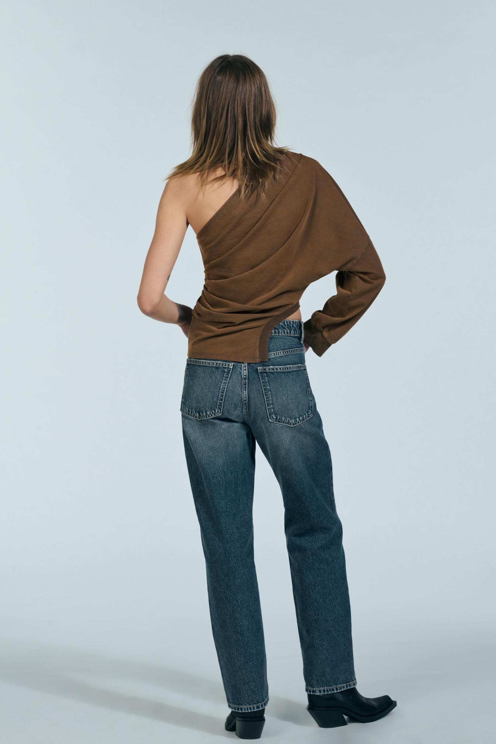WASHED EFFECT ASYMMETRIC TOP Product Image