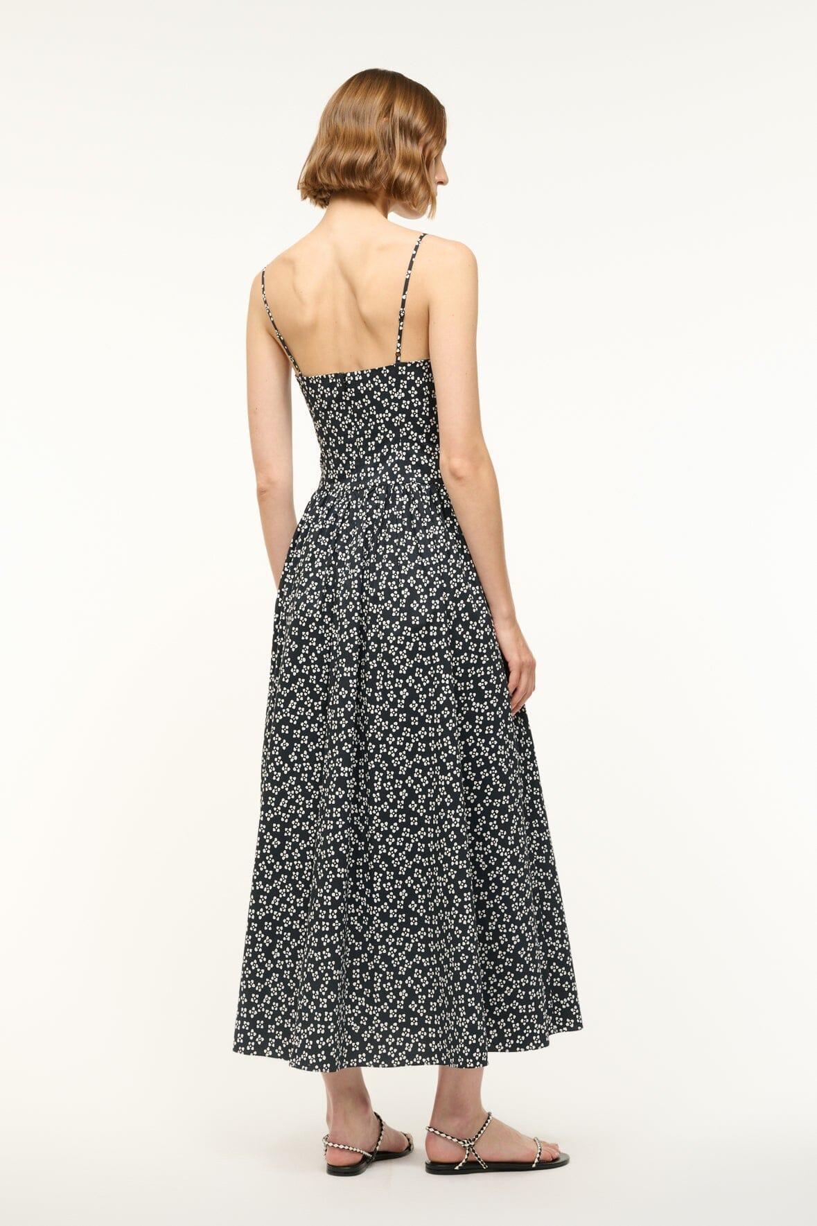 DENA DRESS | BLACK WOODBLOCK FLORAL Product Image