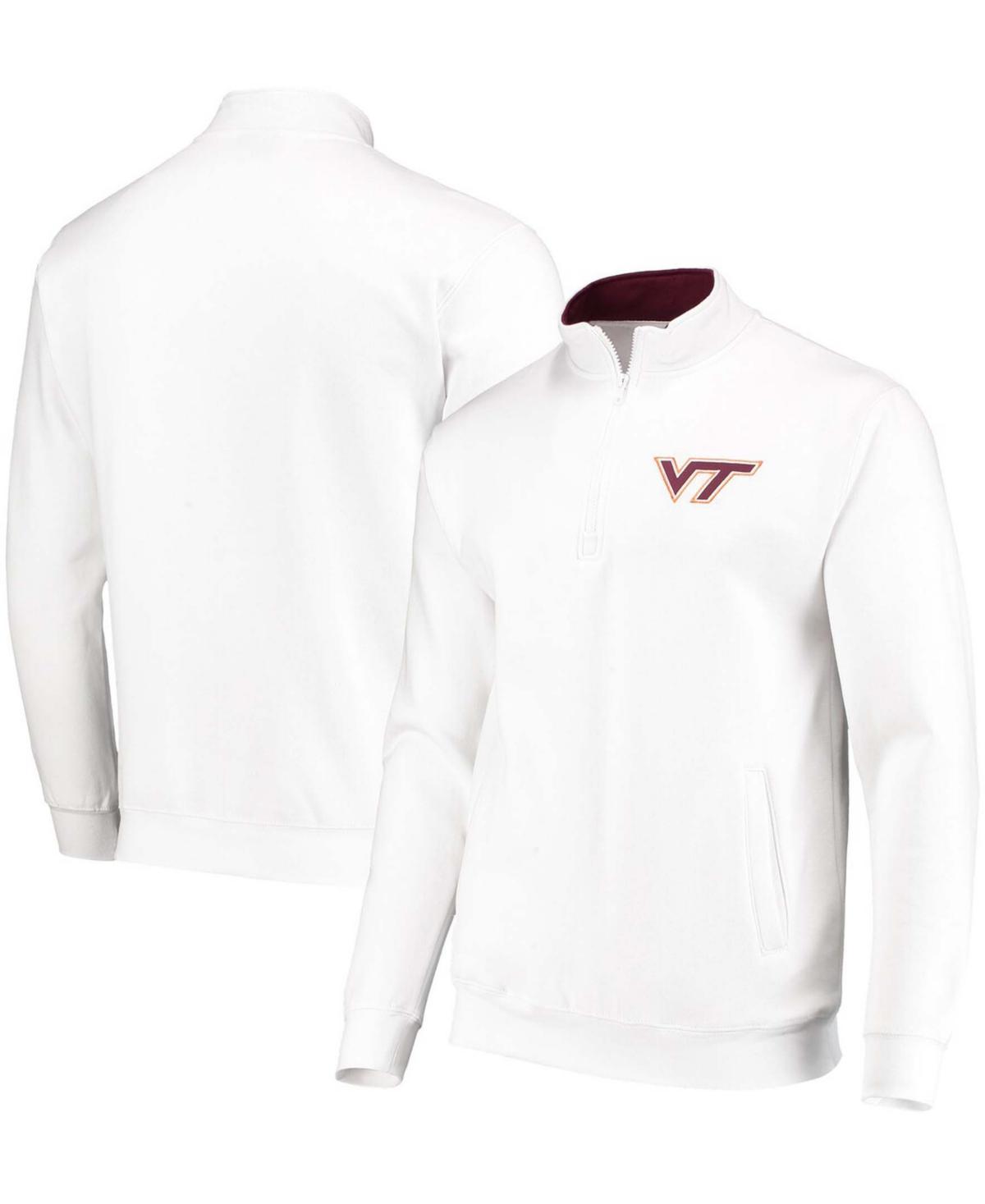 Men's Colosseum White Virginia Tech Hokies Tortugas Logo Quarter-Zip Jacket, Size: 3XL Product Image