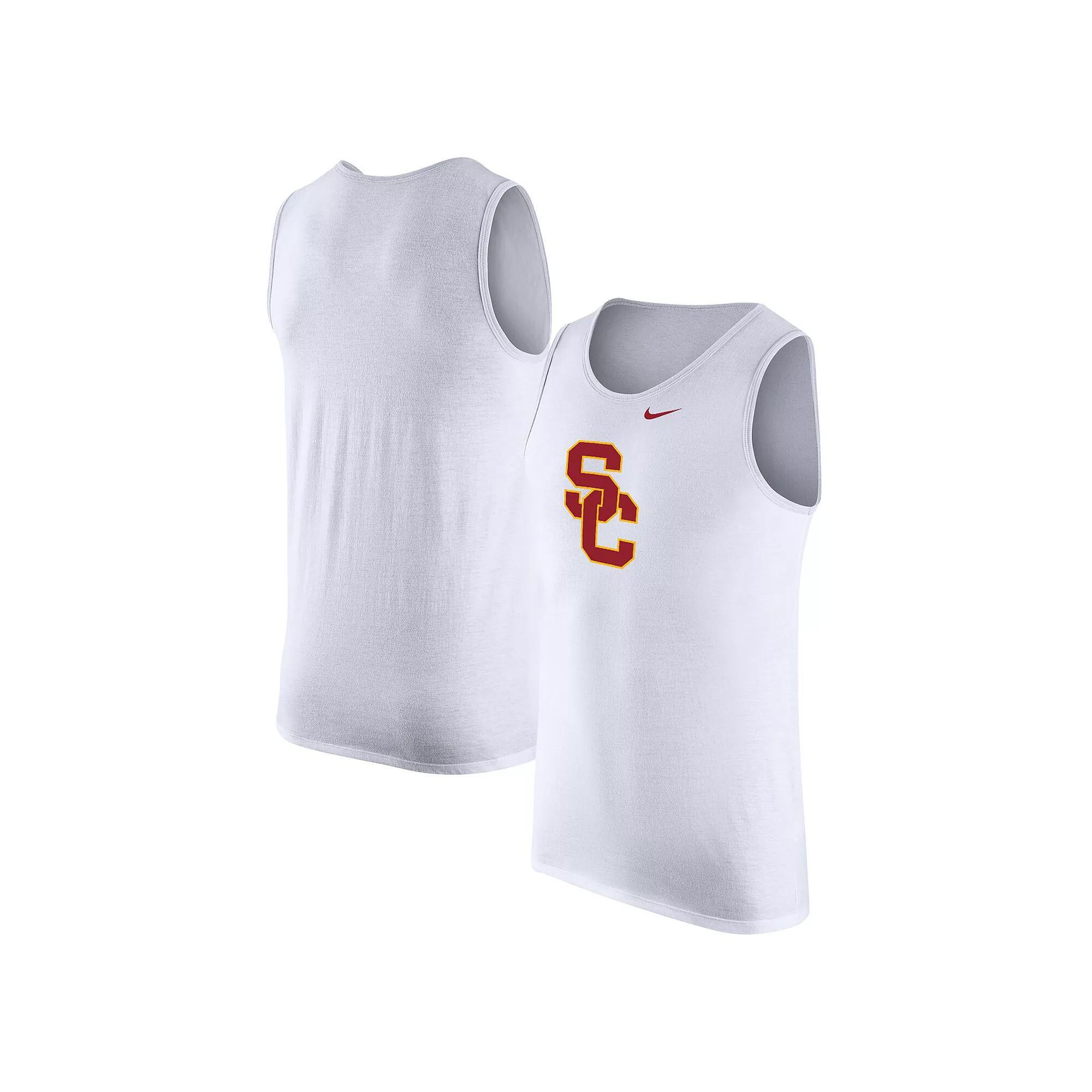 Men's Nike White USC Trojans Tank Top, Size: Large Product Image