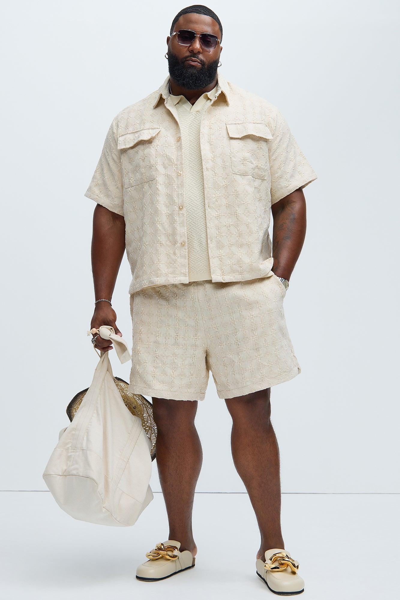 Mav Textured Shirt - Oatmeal Product Image