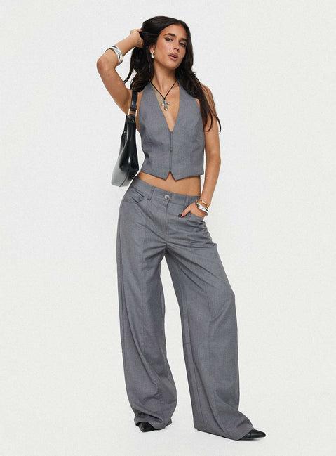 Je Suis Halter Top Slate Product Image
