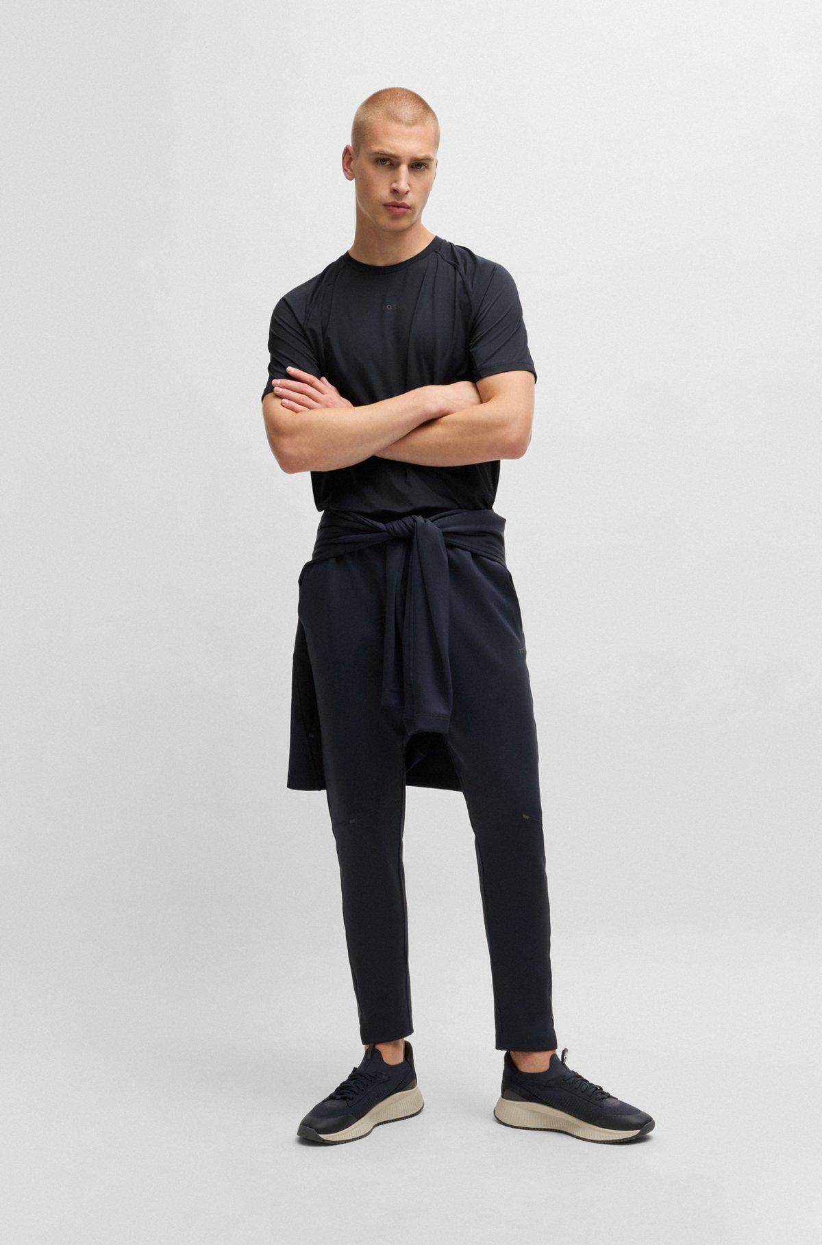 Active slim-fit T-shirt with decorative reflective details Product Image