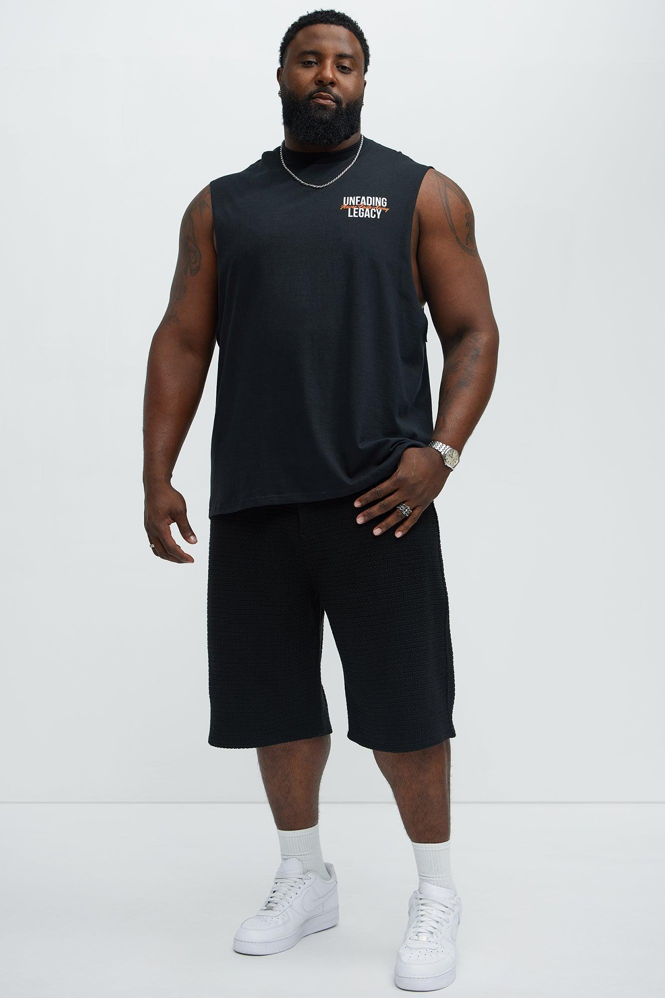 Never Fade Muscle Tee - Black Product Image