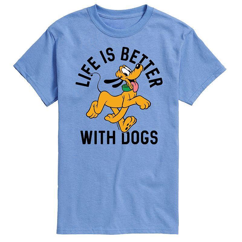 Big & Tall Disney Better With Dogs Tee, Mens Product Image