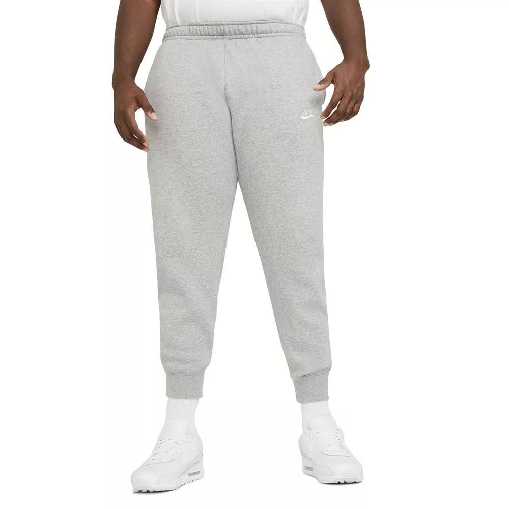 Nike Club cuffed sweatpants in gray heather Product Image