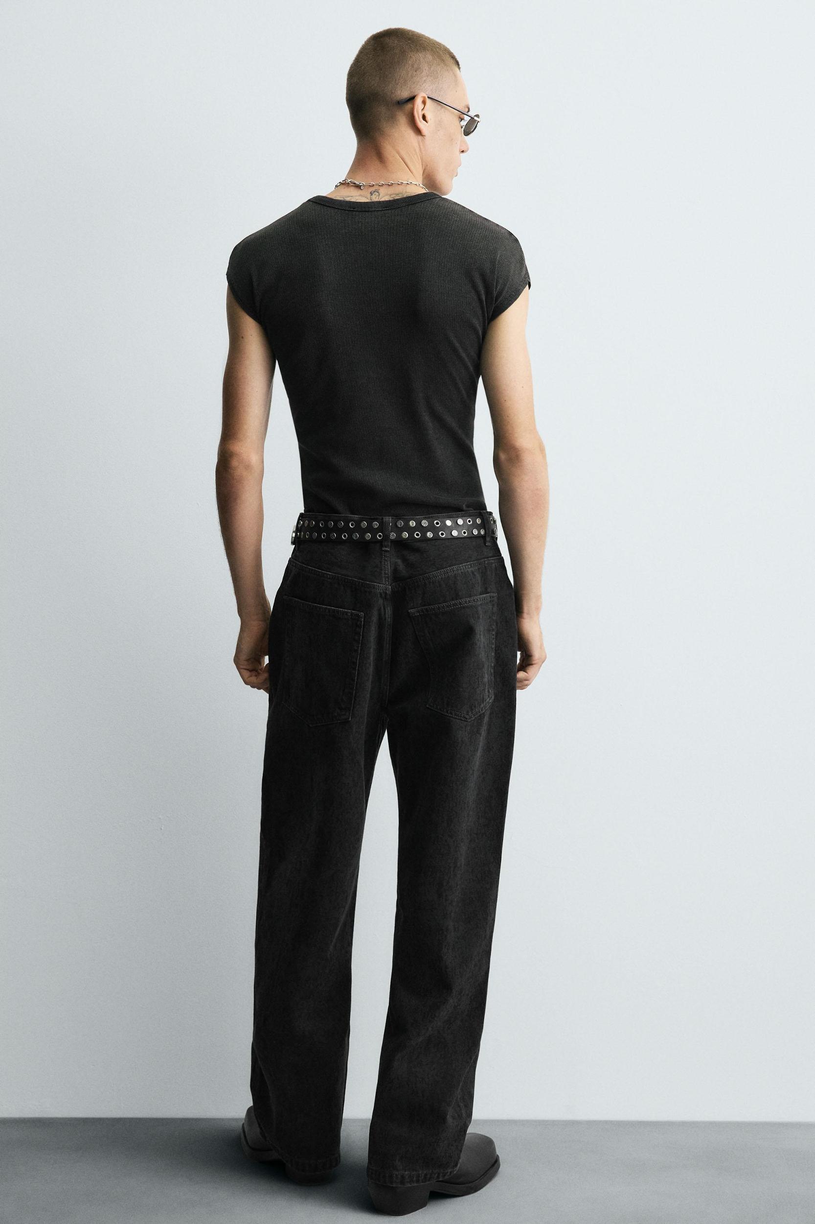 PRINTED BAGGY FIT JEANS Product Image