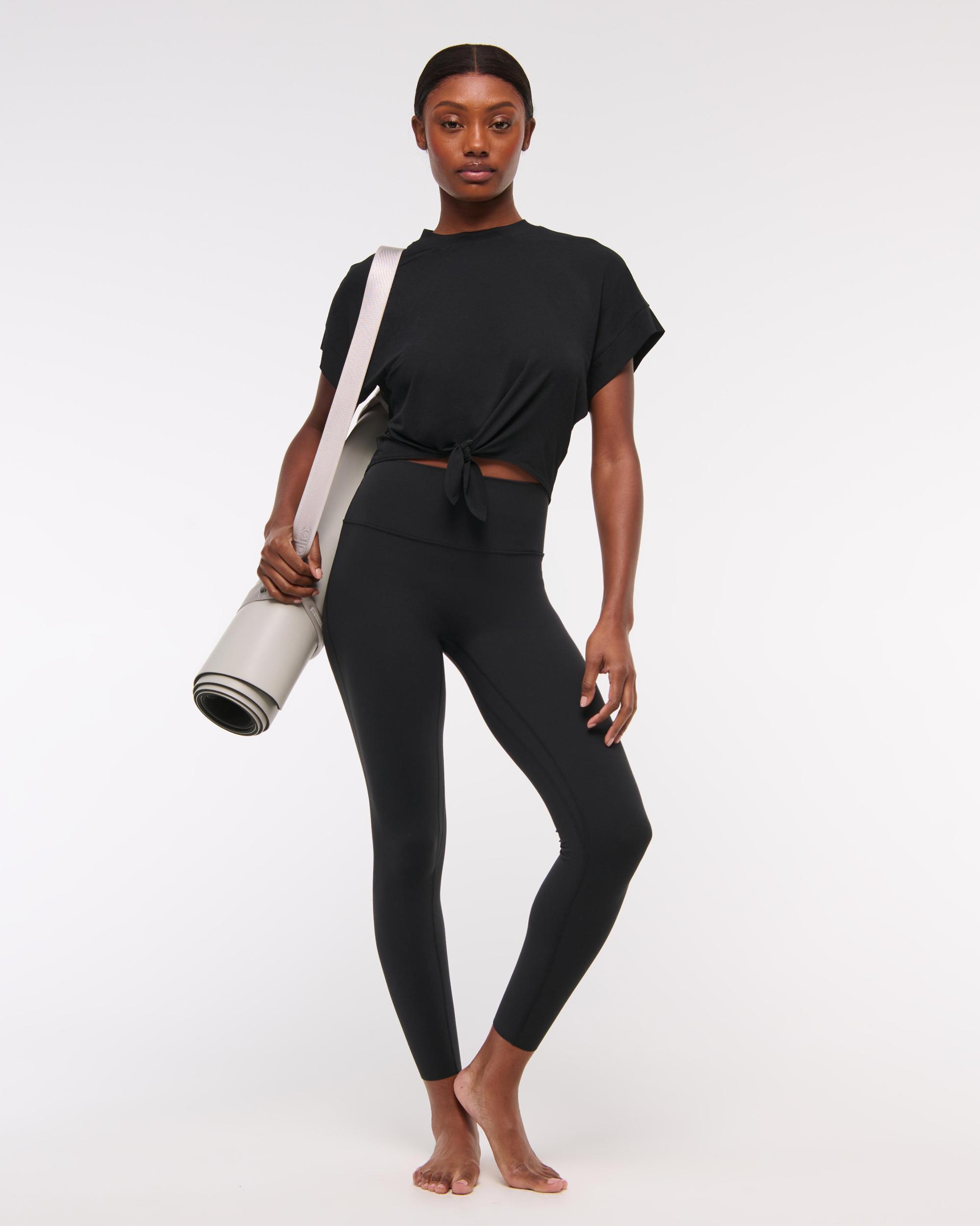 YPB Active Featherweight Tie-Front Tee Product Image