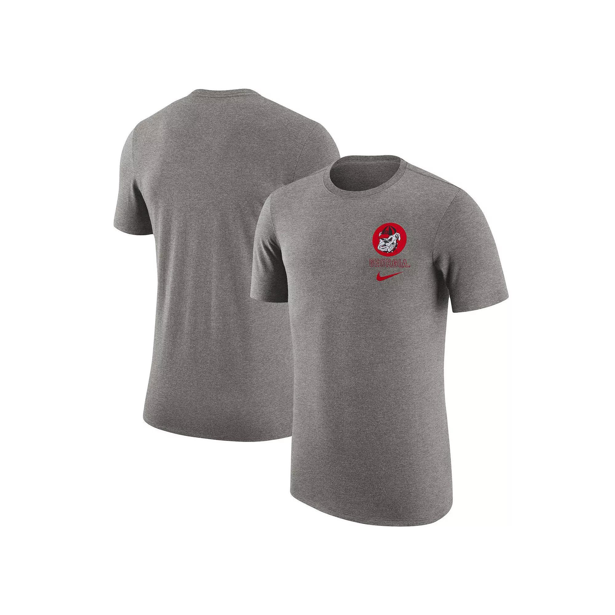 Mens Nike Heather Gray Michigan State Spartans Retro Tri-Blend T-Shirt Product Image