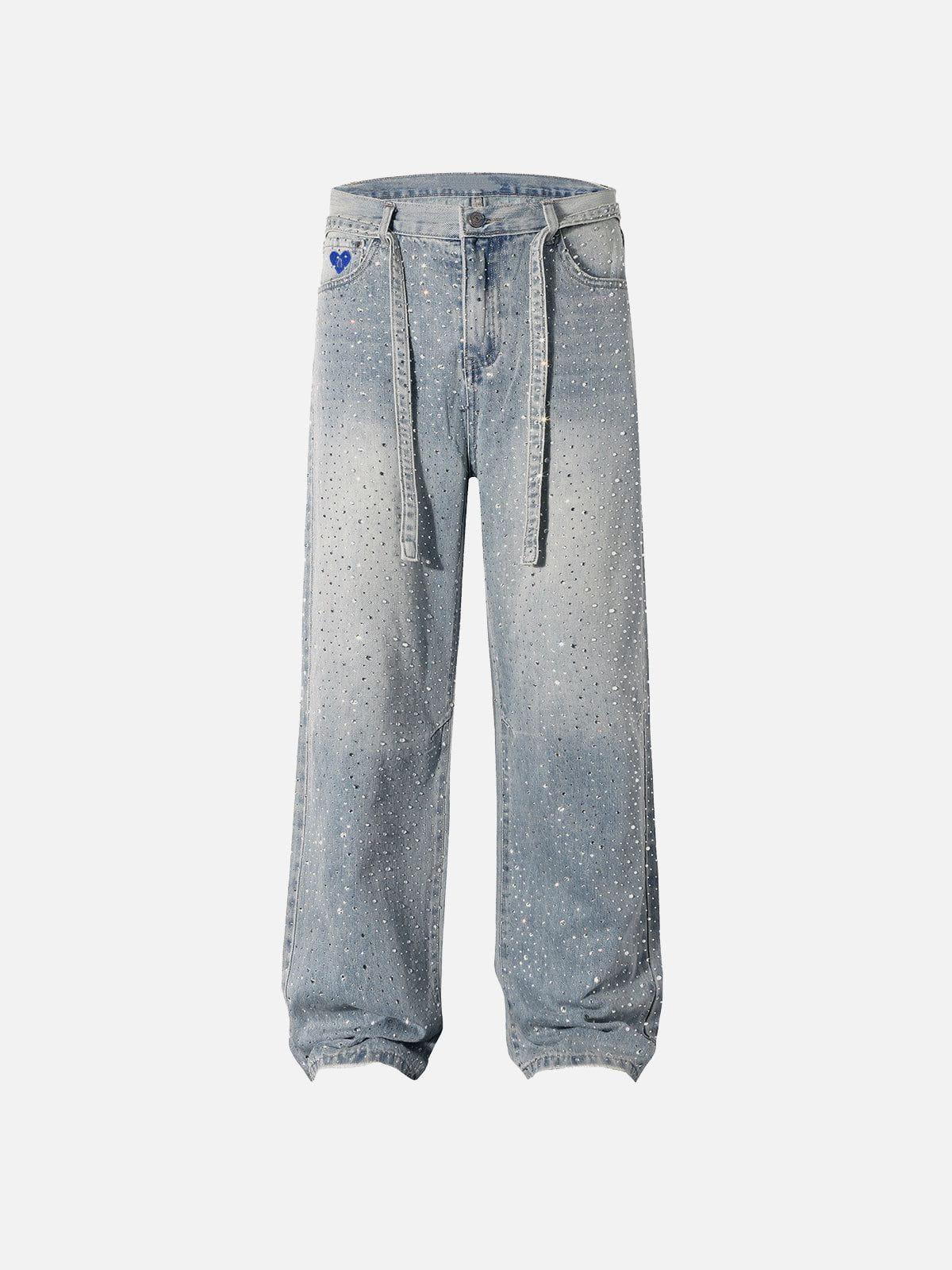 Aelfric Eden Rhinestone Baggy Jeans Product Image