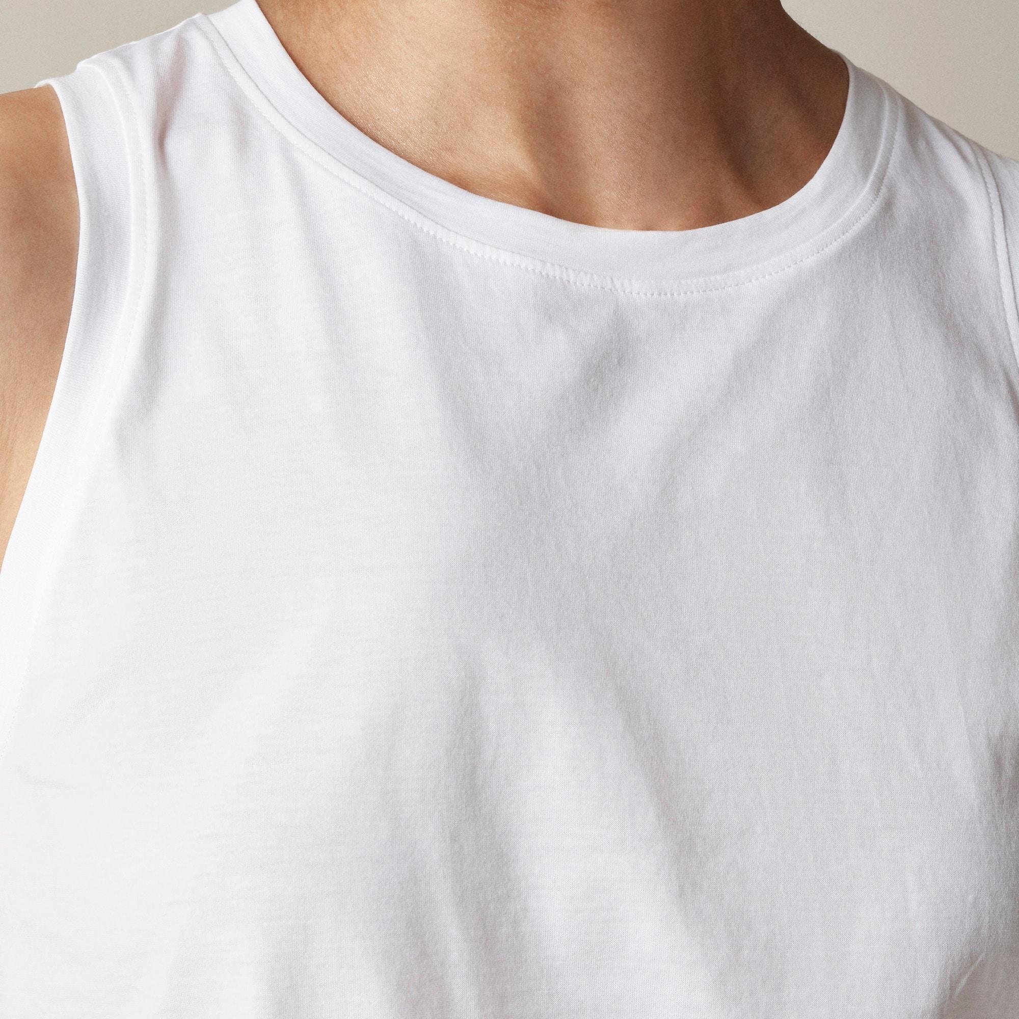 Pima cotton muscle tank top Product Image