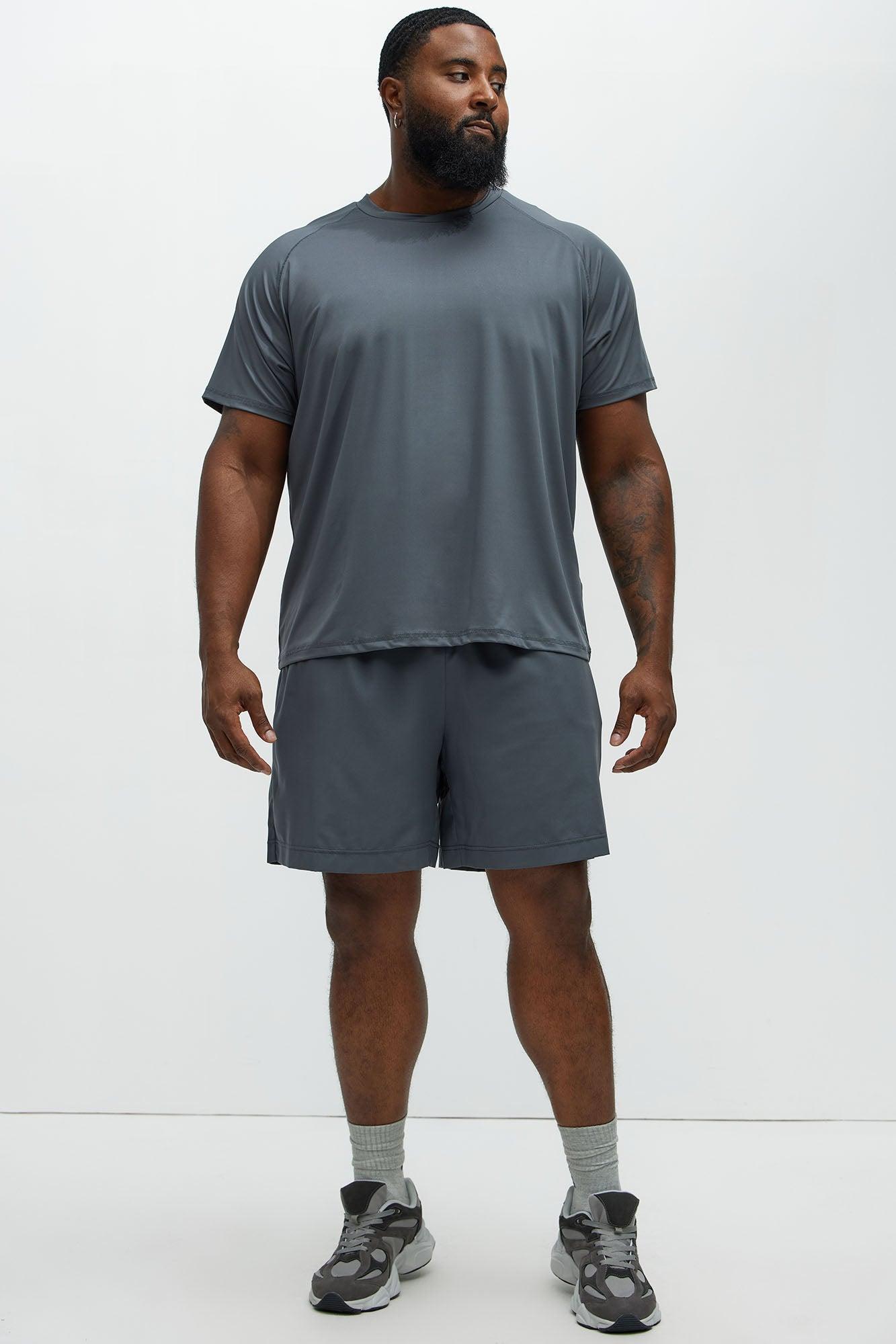 Vital Active Raglan Tee - Charcoal Product Image