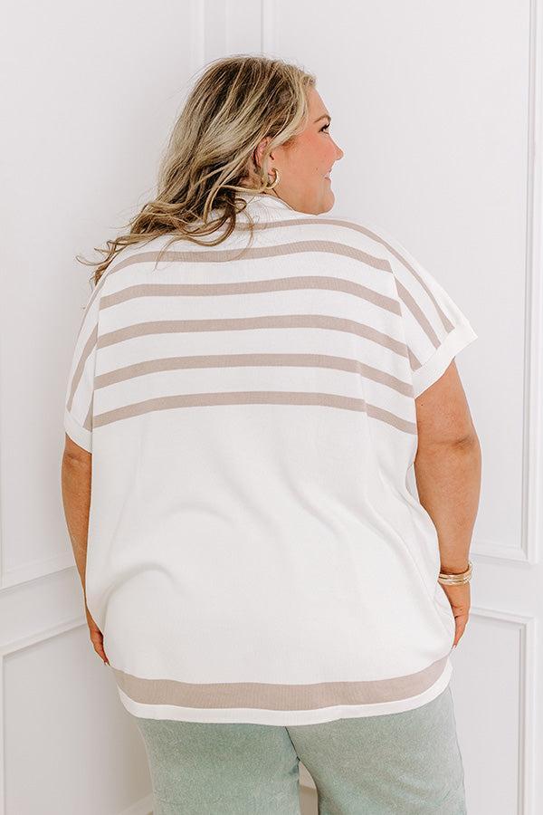 Bistro Hangout Stripe Top Curves Product Image