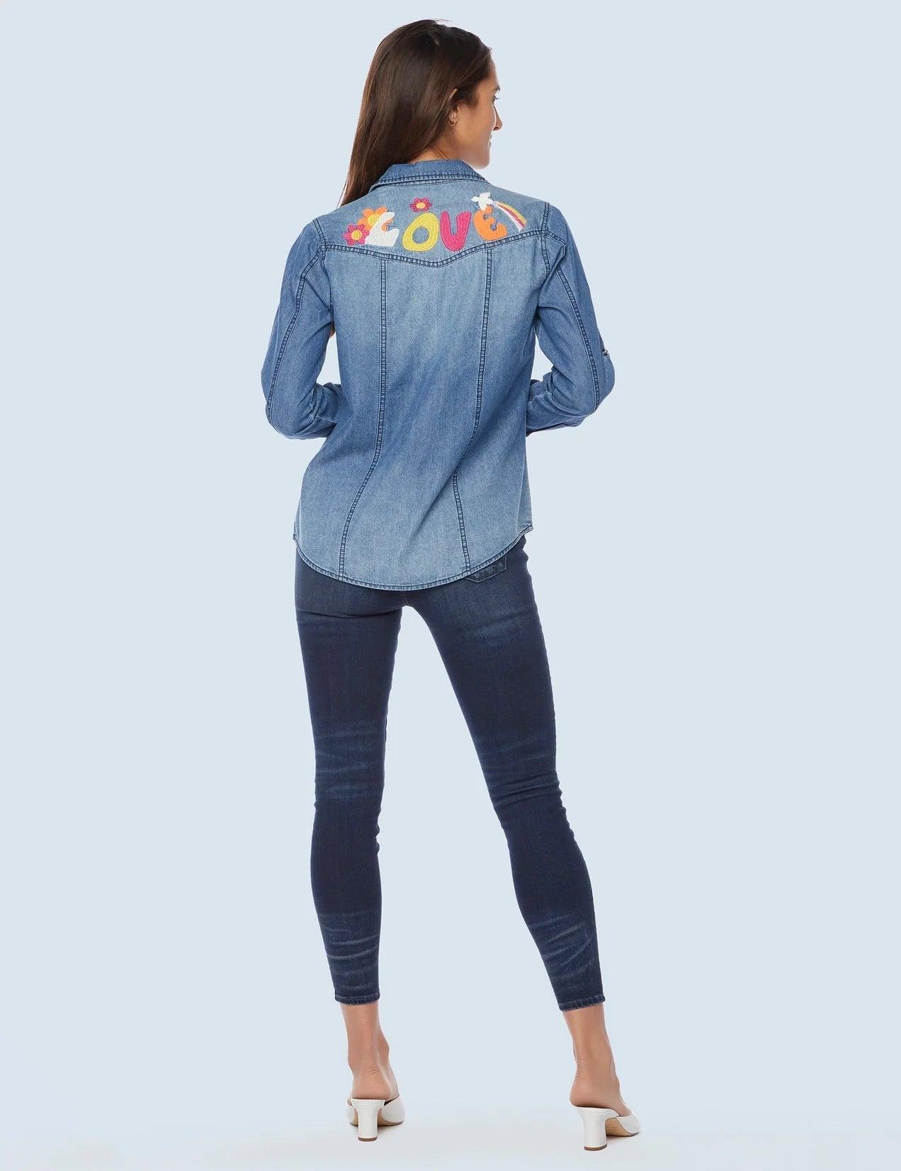 Peace & Love Buttondown Product Image