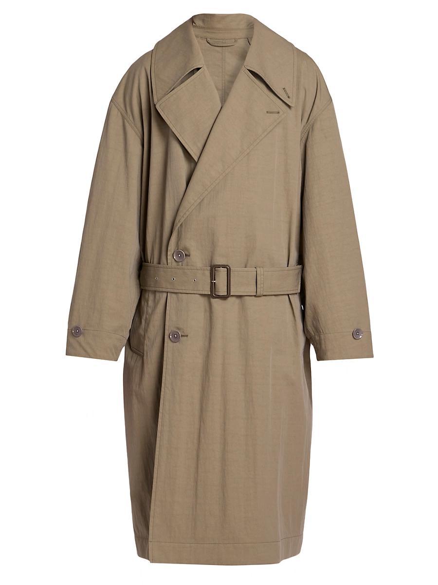 Mens Tibetan Cotton-Blend Trench Coat Product Image