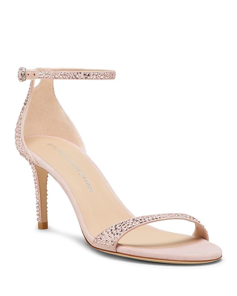 Stuart Weitzman Womens Nudist Shine 75 Embellished Sandals Product Image