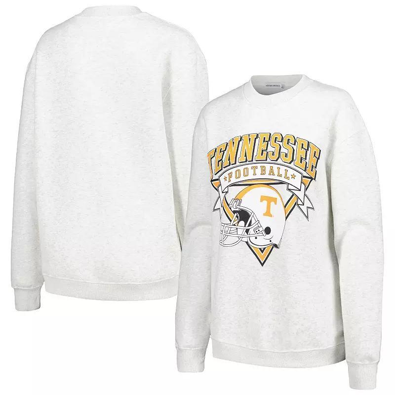 Women's Established & Co. Ash Tennessee Volunteers Logo Pullover Sweatshirt, Size: XL, Black Product Image
