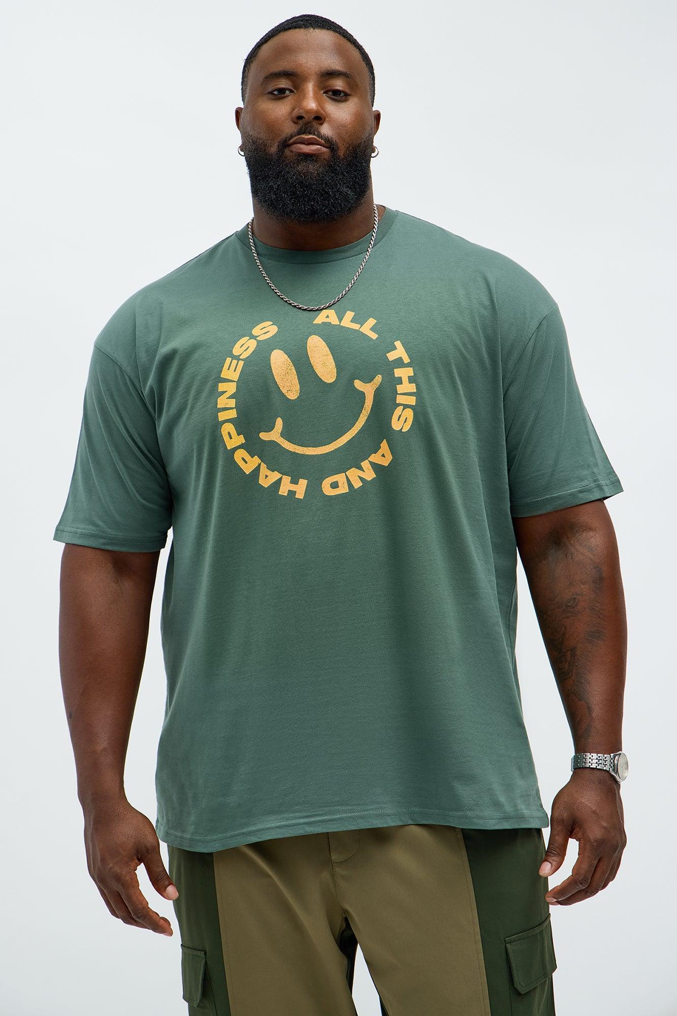 All This Happiness Short Sleeve Tee - Green Product Image