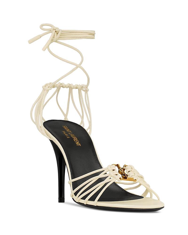 Saint Laurent Womens Babylone Sandals in Smooth Leather Product Image