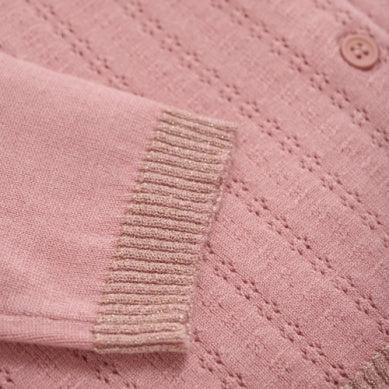 Creamie - Cardigan Pointelle Brandied Apricot Product Image