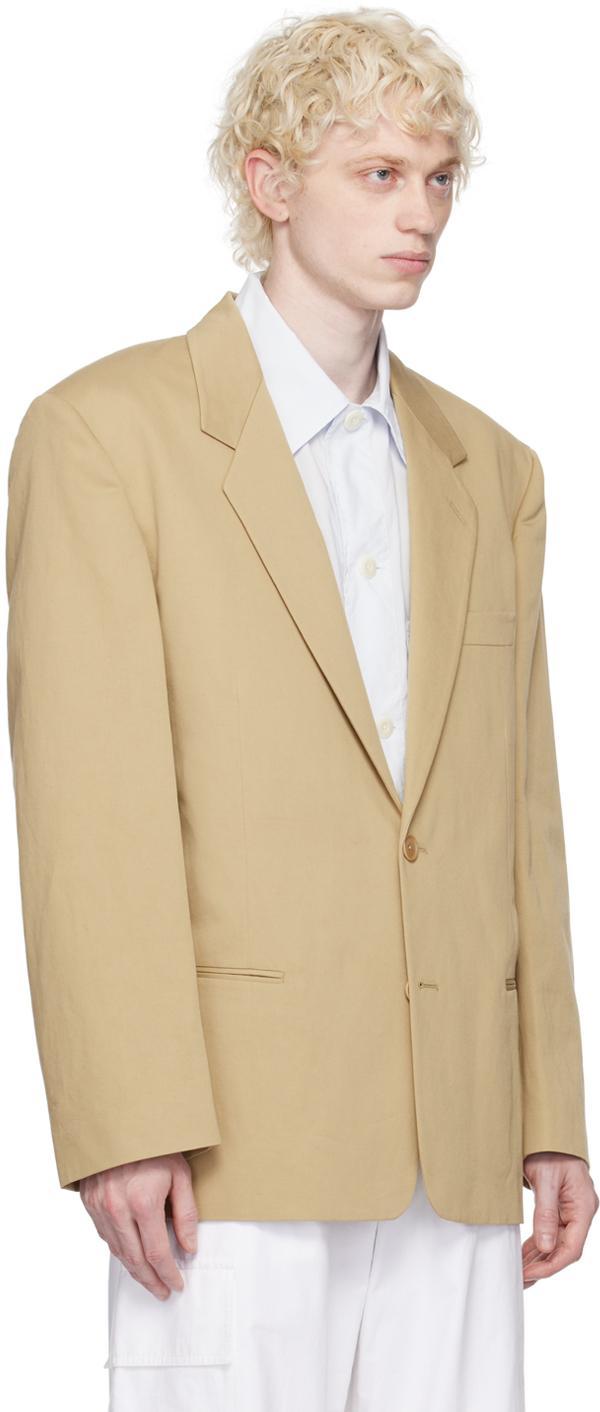 LEMAIRE Beige Boxy Blazer In Bg225 Kraft Beige Product Image