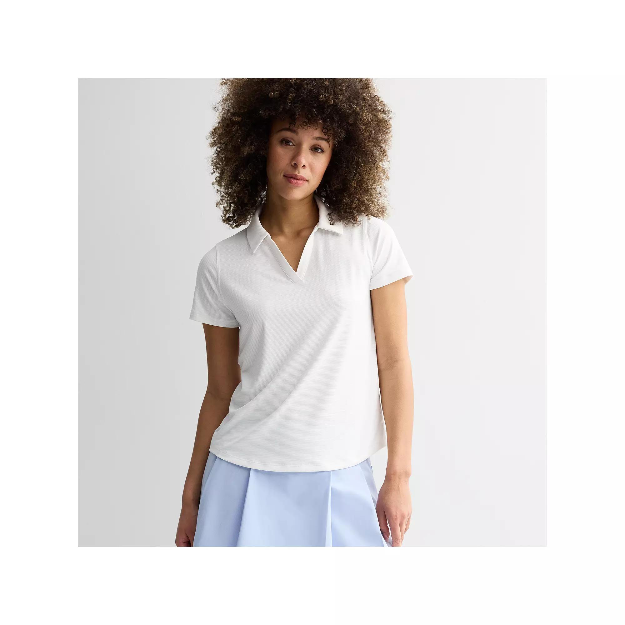 Women's Tek Gear® Grid Mesh Polo, Size: Medium, Modern White Product Image