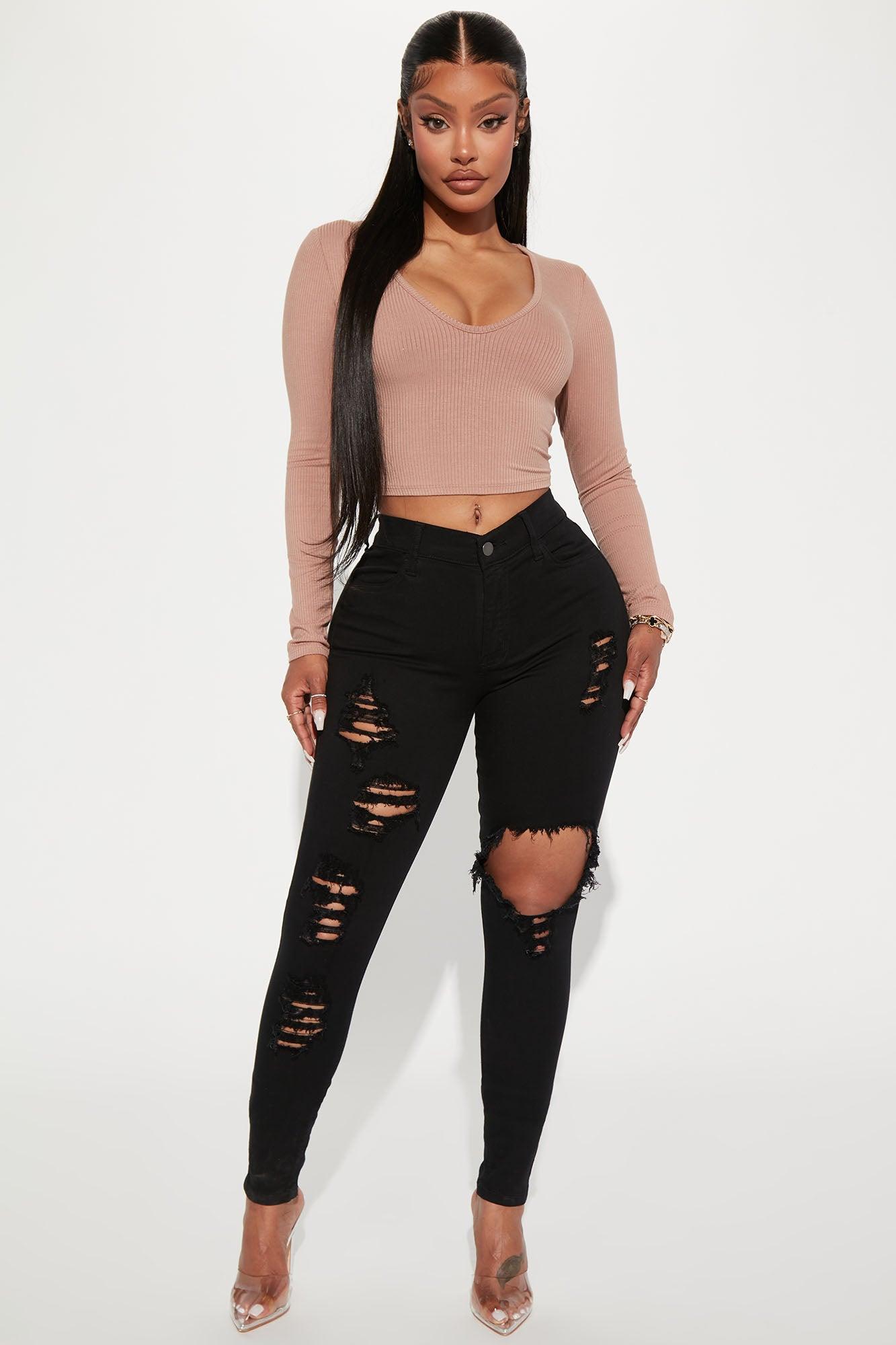 Glistening Jeans - Black Product Image
