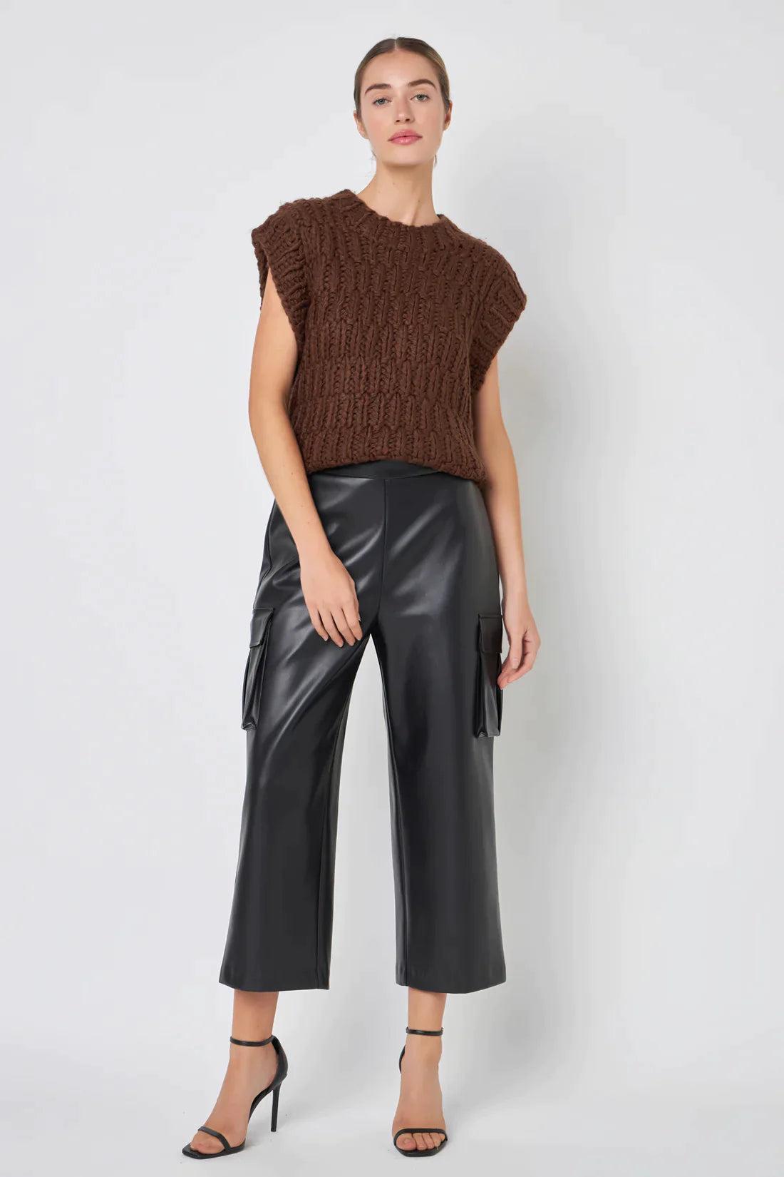 Tina Chunky Knit Vest Product Image