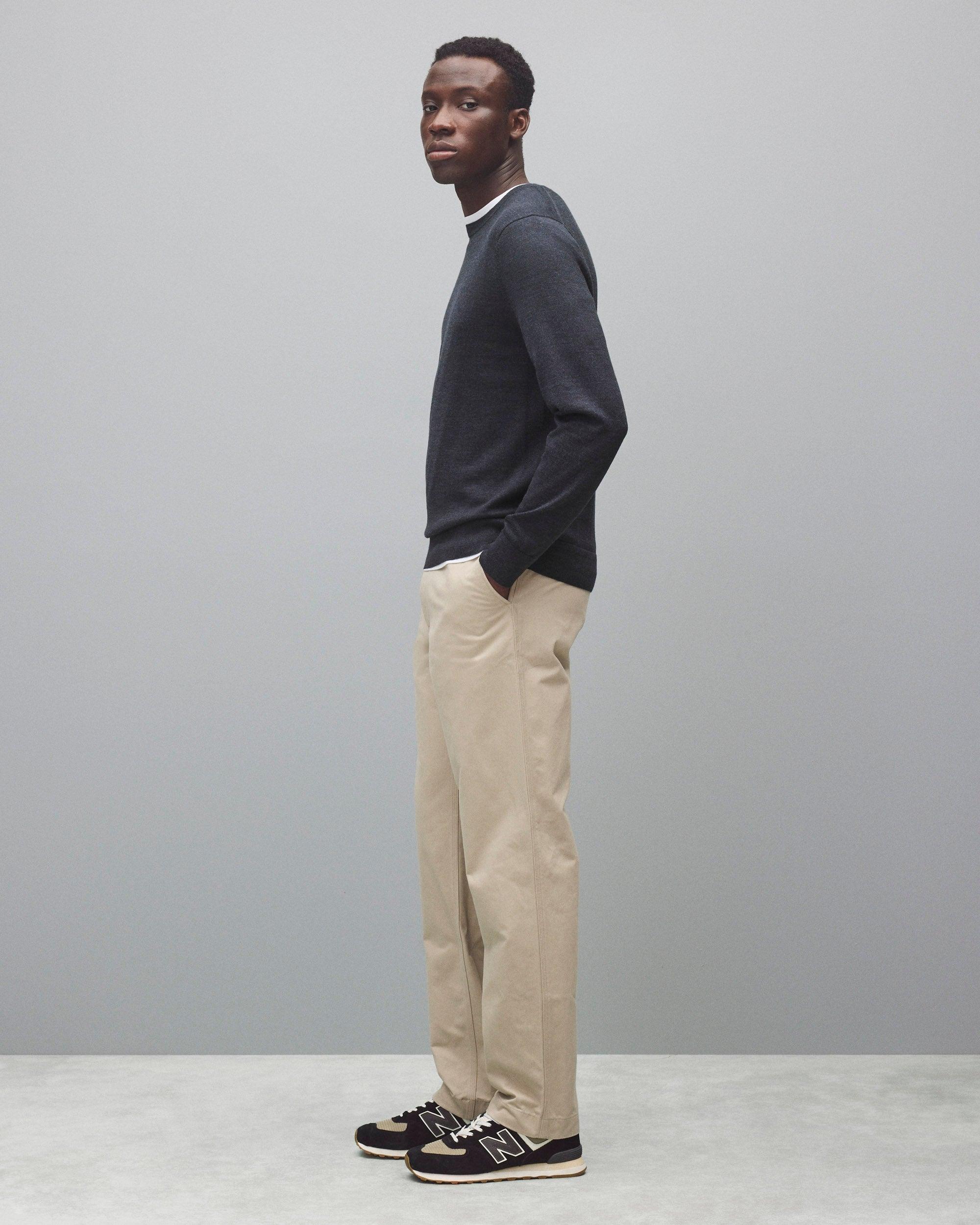 New Monogram Track Pants - Black/Off White Male Product Image