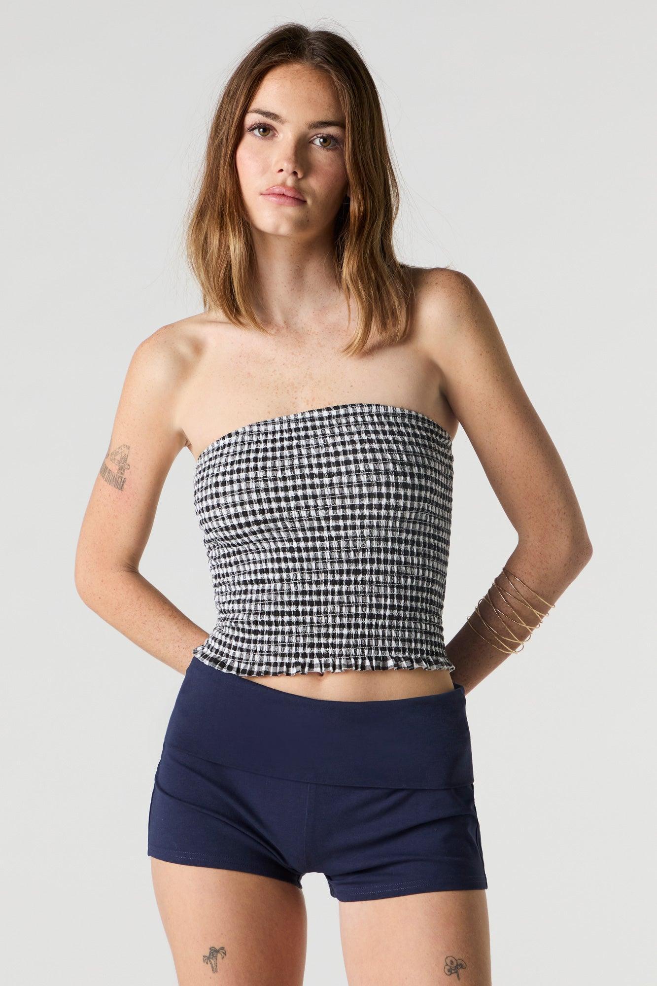 Foldover Waist Shortie Female Product Image