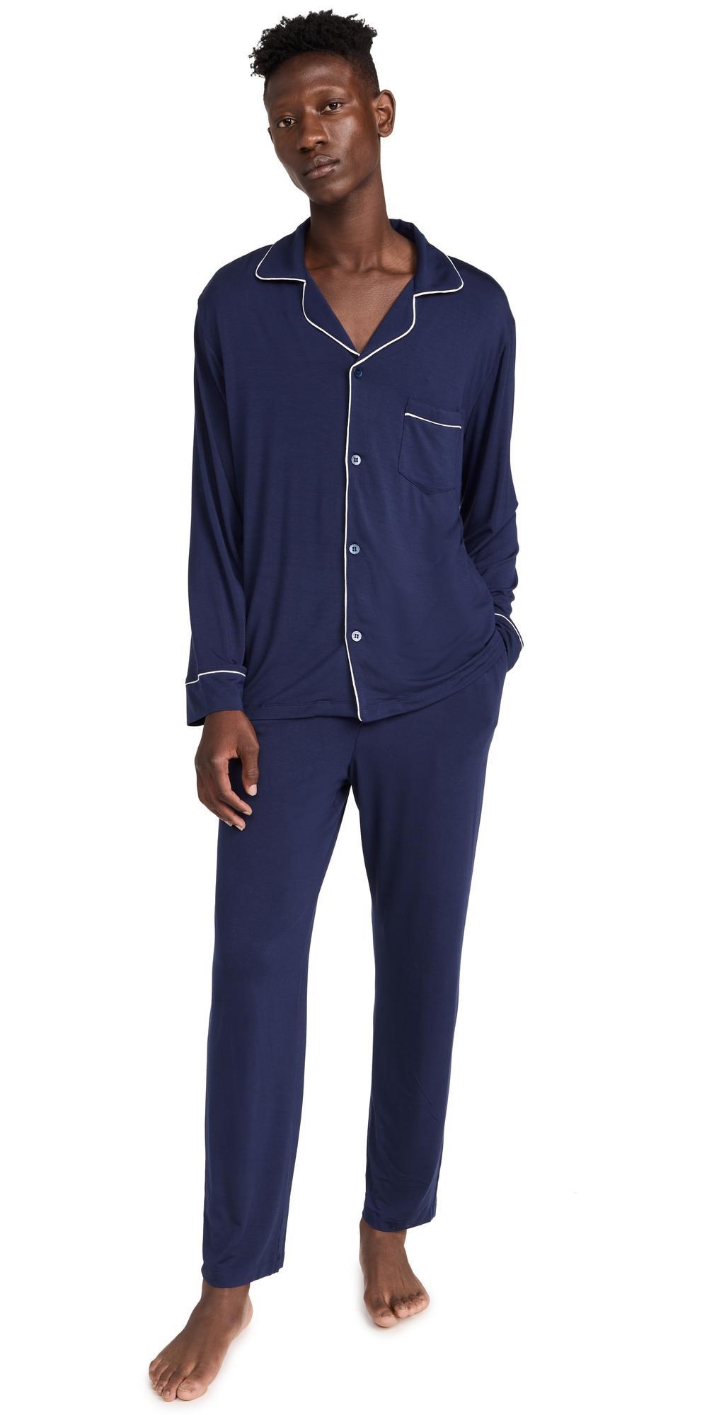 Mens William Long-Sleeve Pajama Set Product Image
