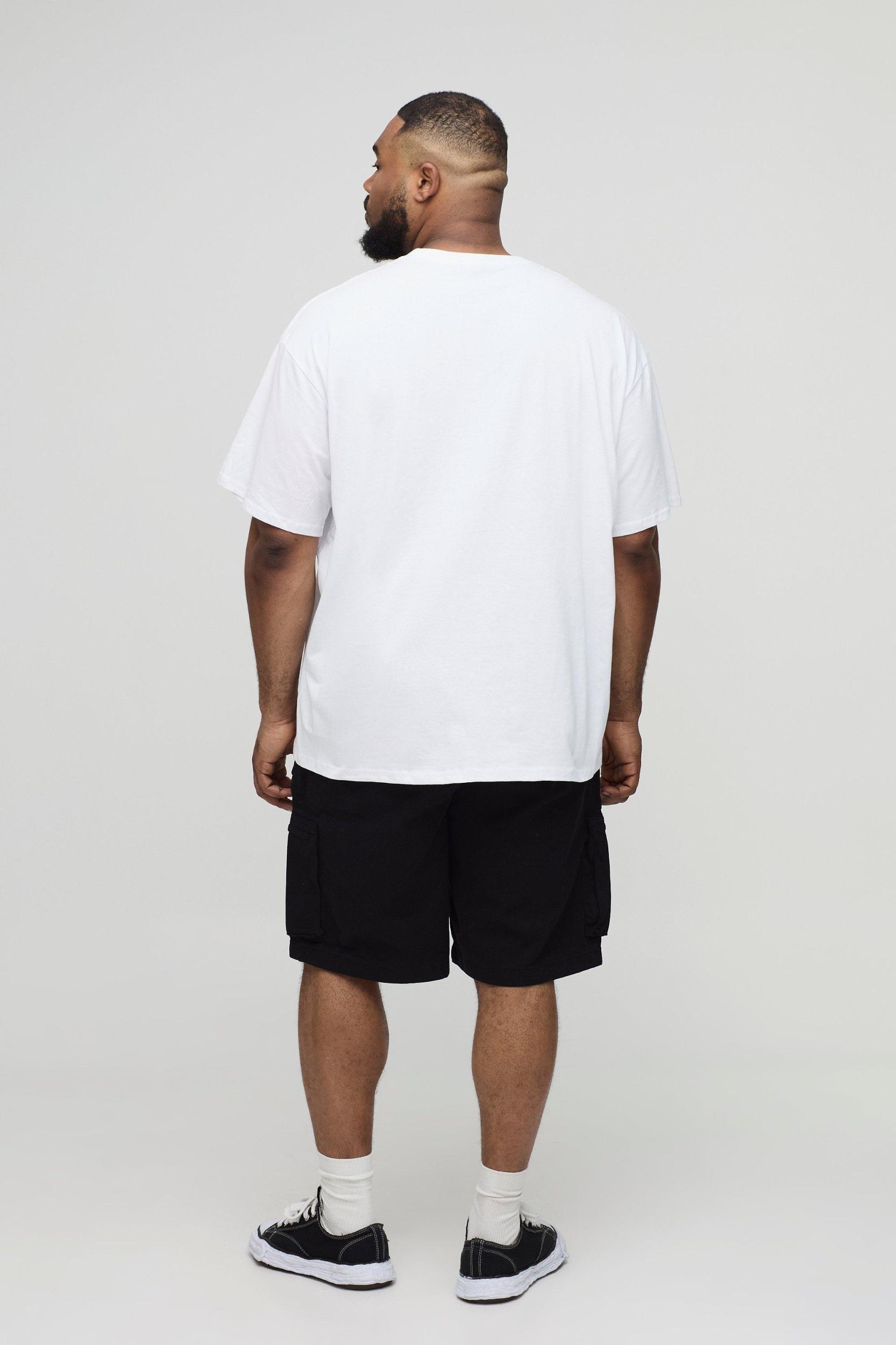Plus Oversized Embroidered Palm Tree T-Shirt | boohooMAN USA Product Image