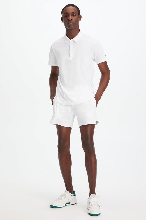 Fabletics Men The 24-7 Polo male white Size XL Product Image