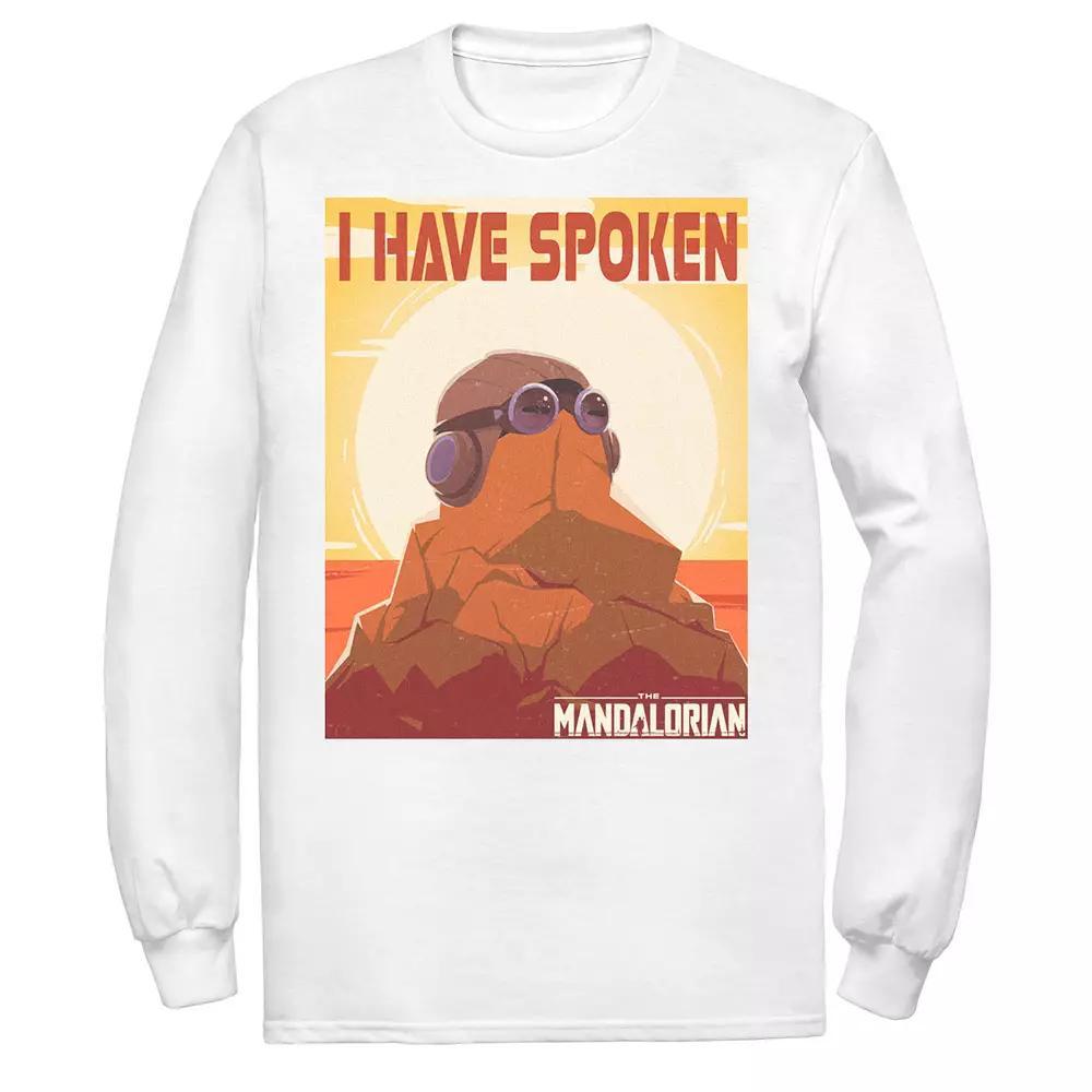 Men's Star Wars The Mandalorian I Have Spoken Poster Tee, Size: XXL, White Product Image