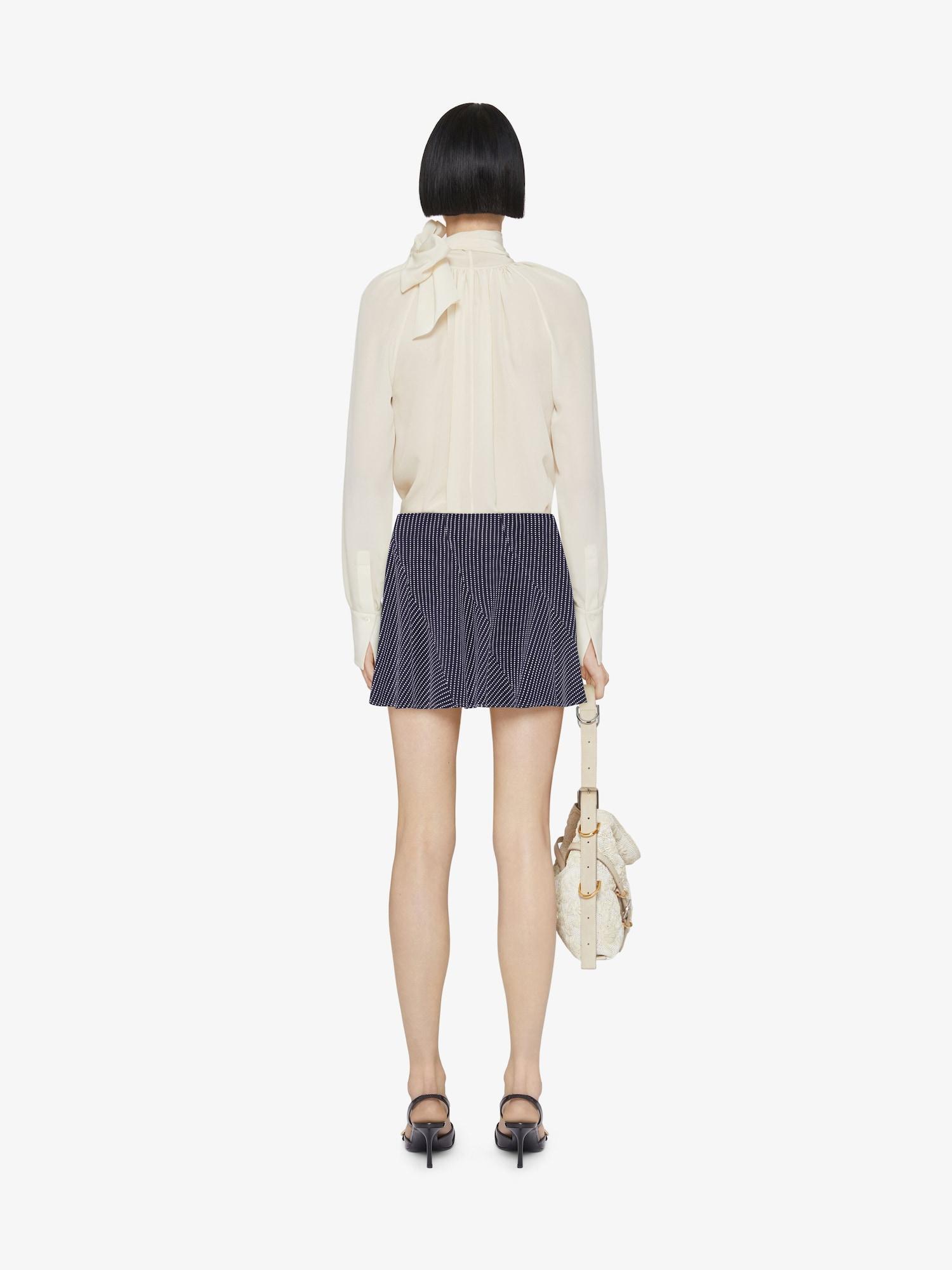 Polka dots skirt in silk Product Image