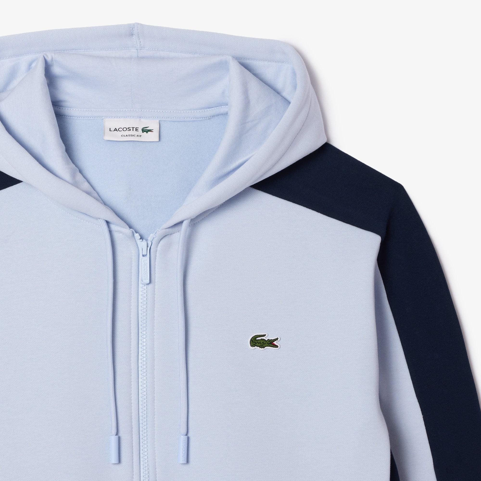 Men's Zip-Up Colorblock Hoodie Product Image
