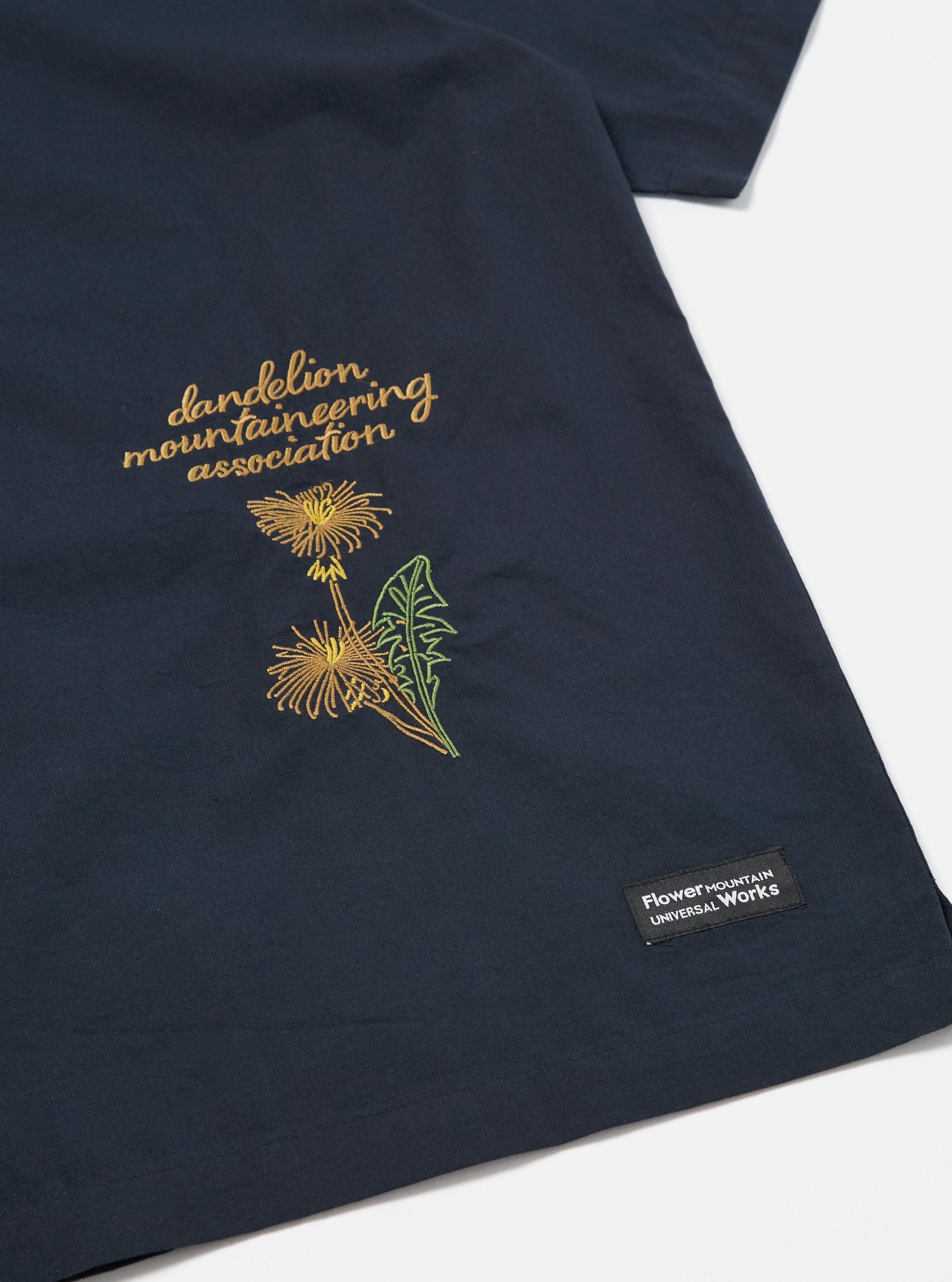 Flower Mountain x Universal Works Navy Broadcloth Minari Shirt Product Image