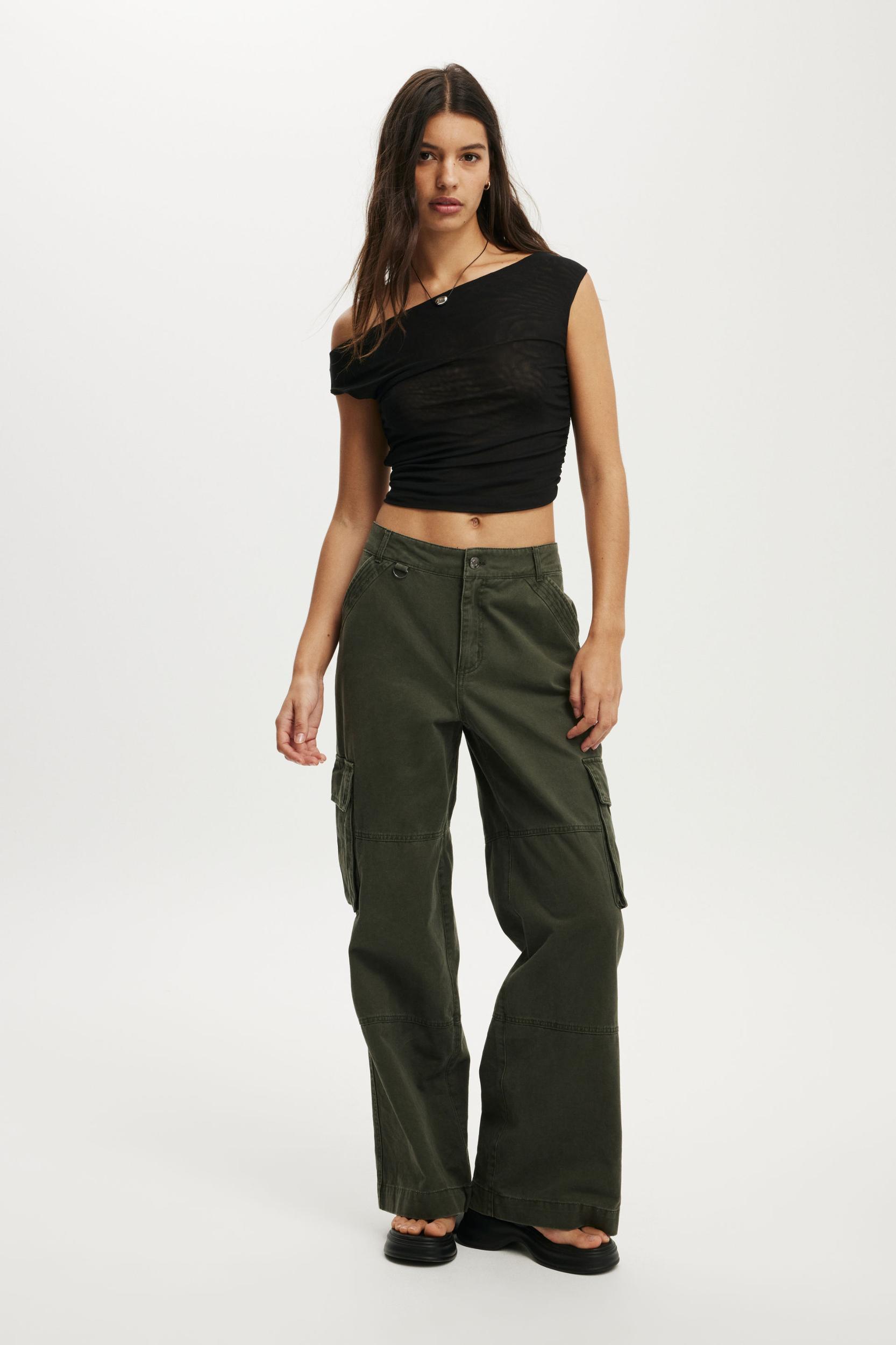 Gathered Mesh Off Shoulder Top Product Image