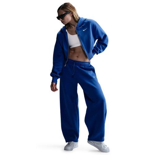 Nike Womens Sportswear Phoenix Fleece Crop Full-Zip Hoodie Product Image